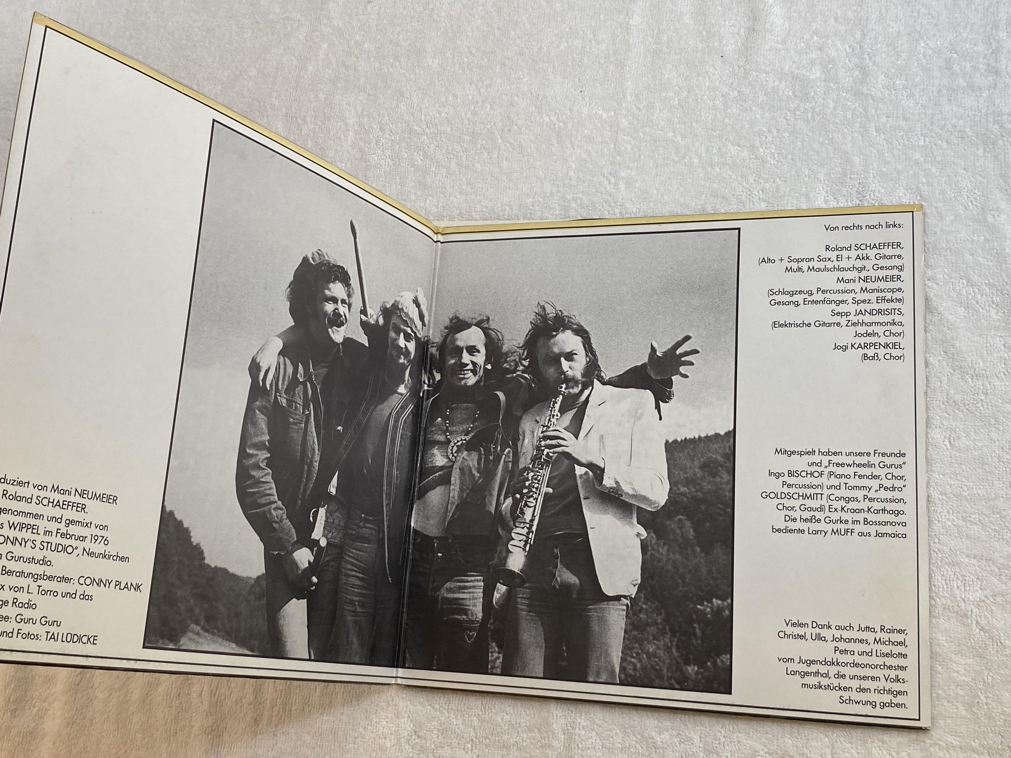 Omslagsbild för skivan GURU GURU tango fango LP -76 Ger BRAIN 1089