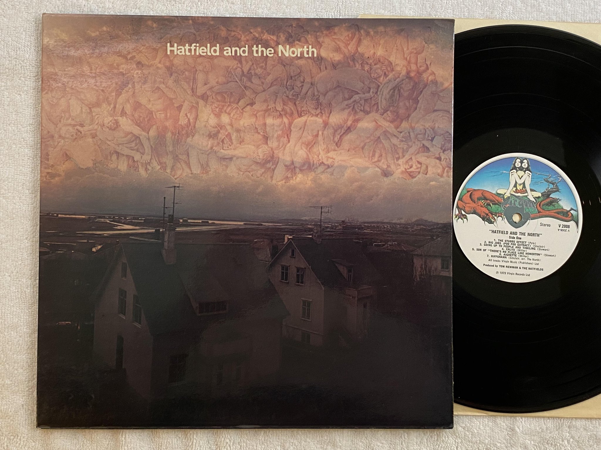 Omslagsbild för skivan Hatfield And The North LP -74 UK virgin v 2008 *** jazz-prog ***