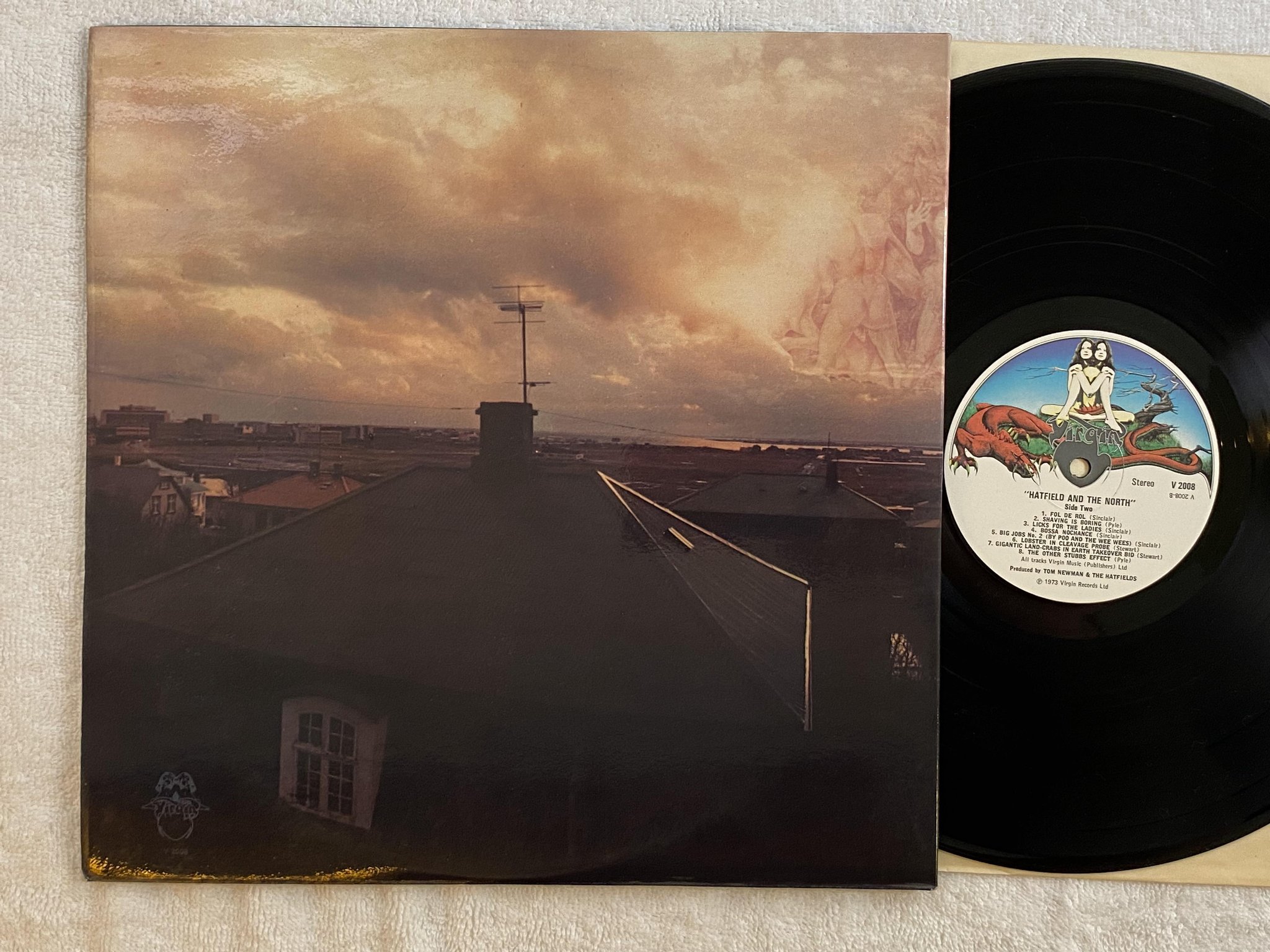 Omslagsbild för skivan Hatfield And The North LP -74 UK virgin v 2008 *** jazz-prog ***