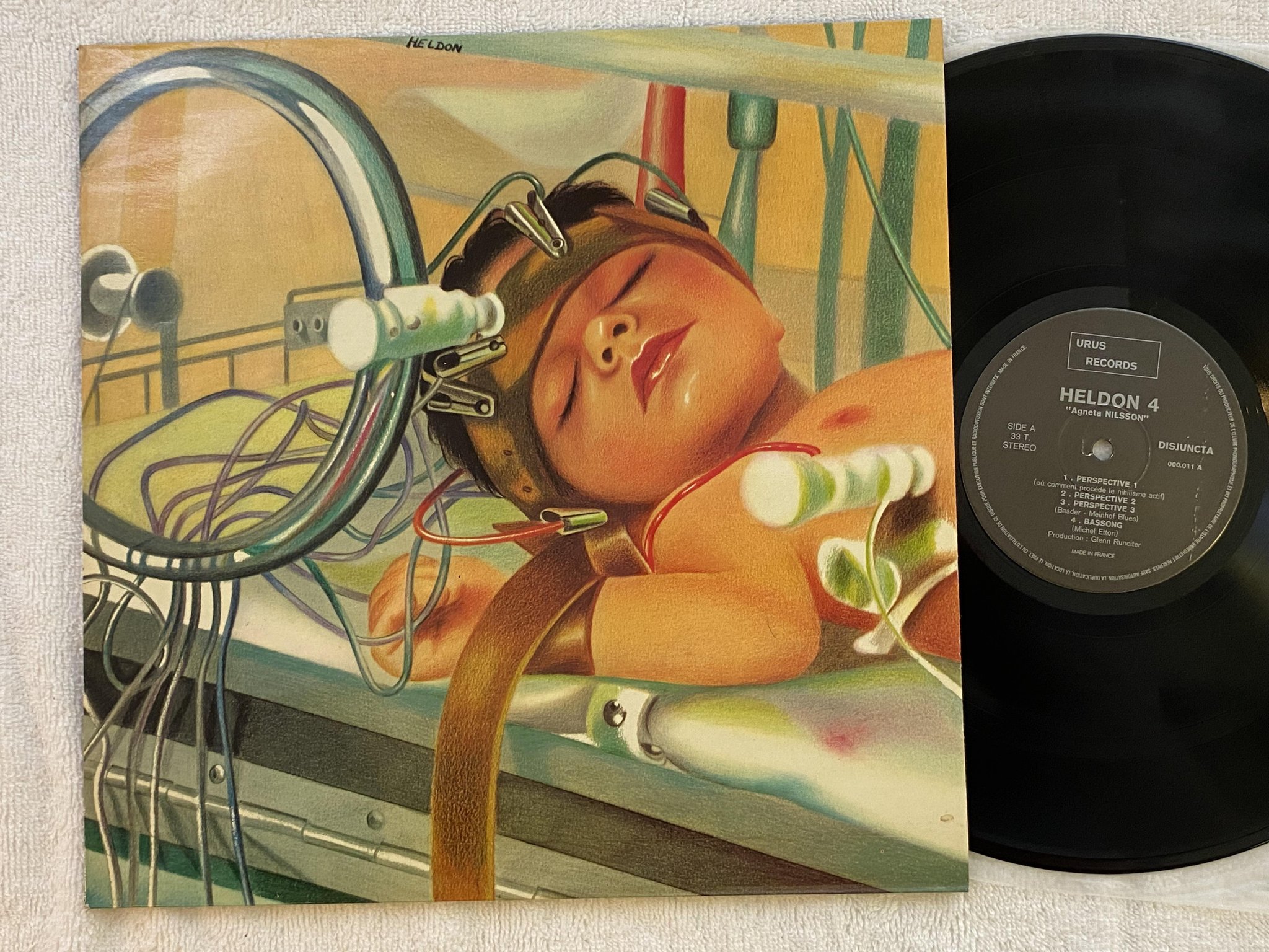 Omslagsbild för skivan HELDON Heldon IV "Agneta Nilsson" LP -76 Fra URUS 000.011 *** Space Rock ***