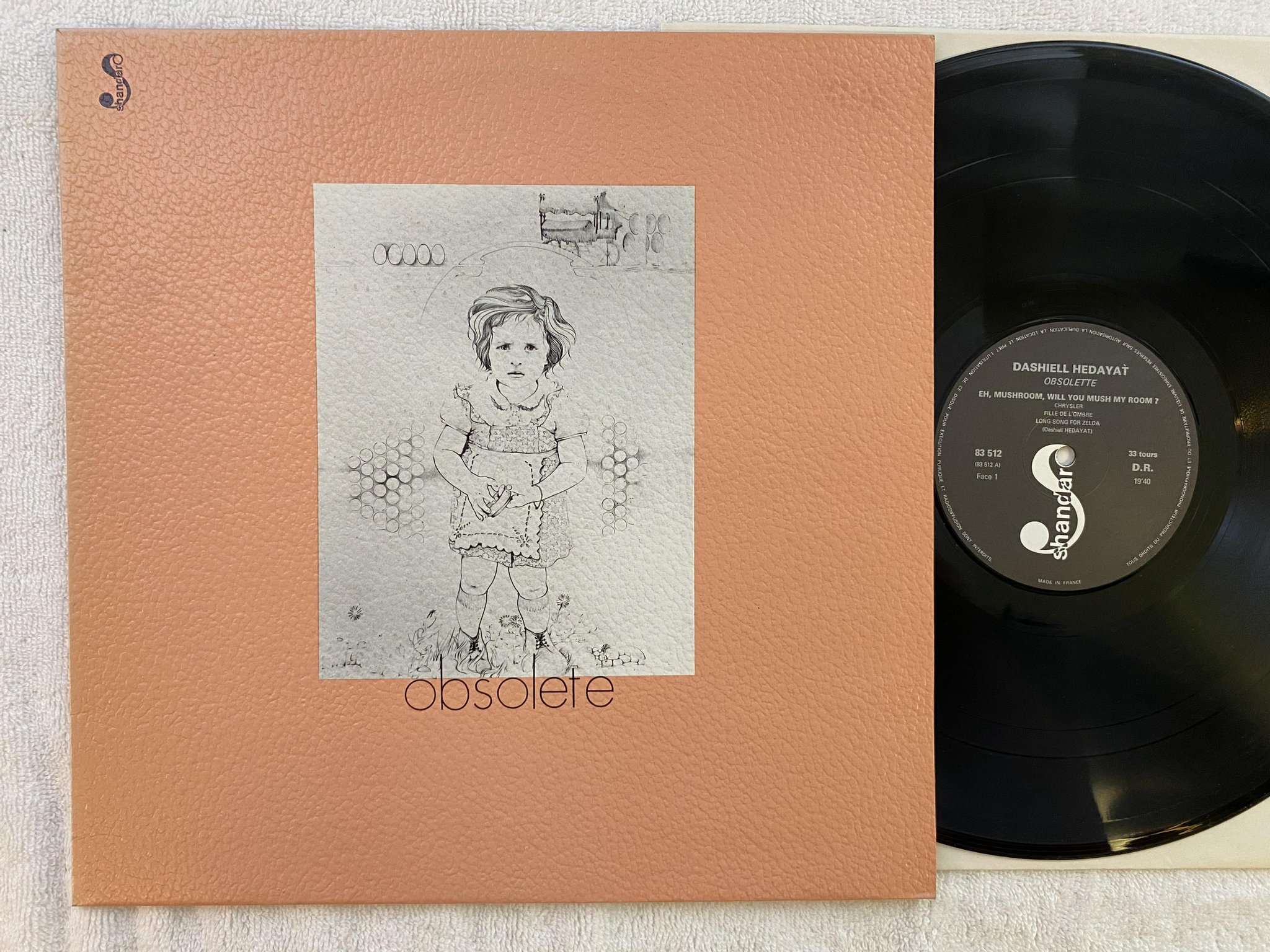 Omslagsbild för skivan DASHIELL HEDAYAT Obsolete LP -78 Fra SHANDAR SR 83512