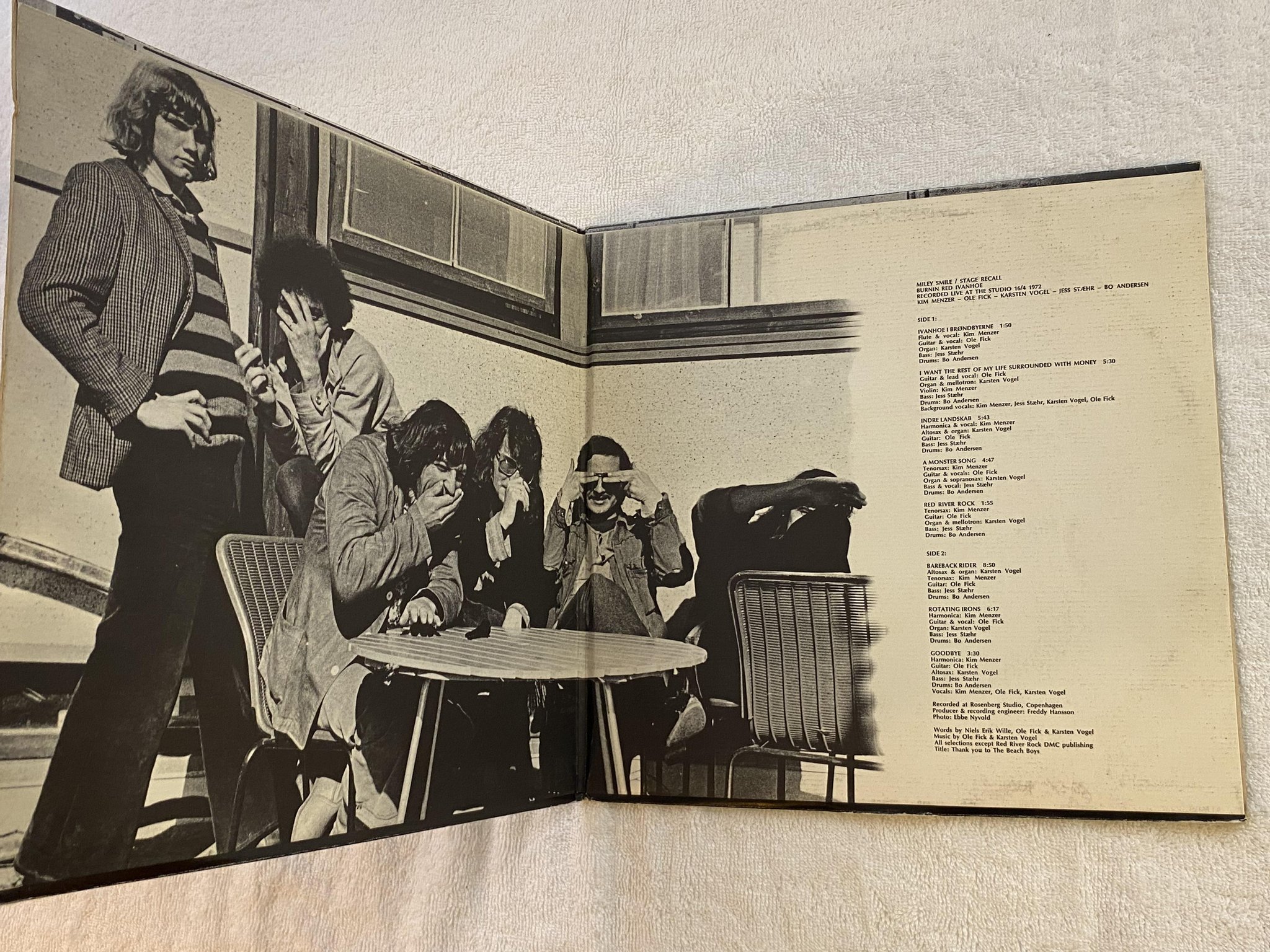 Omslagsbild för skivan BURNING RED IVANHOE Miley Smile LP -72 Den SONET SLPS 1540