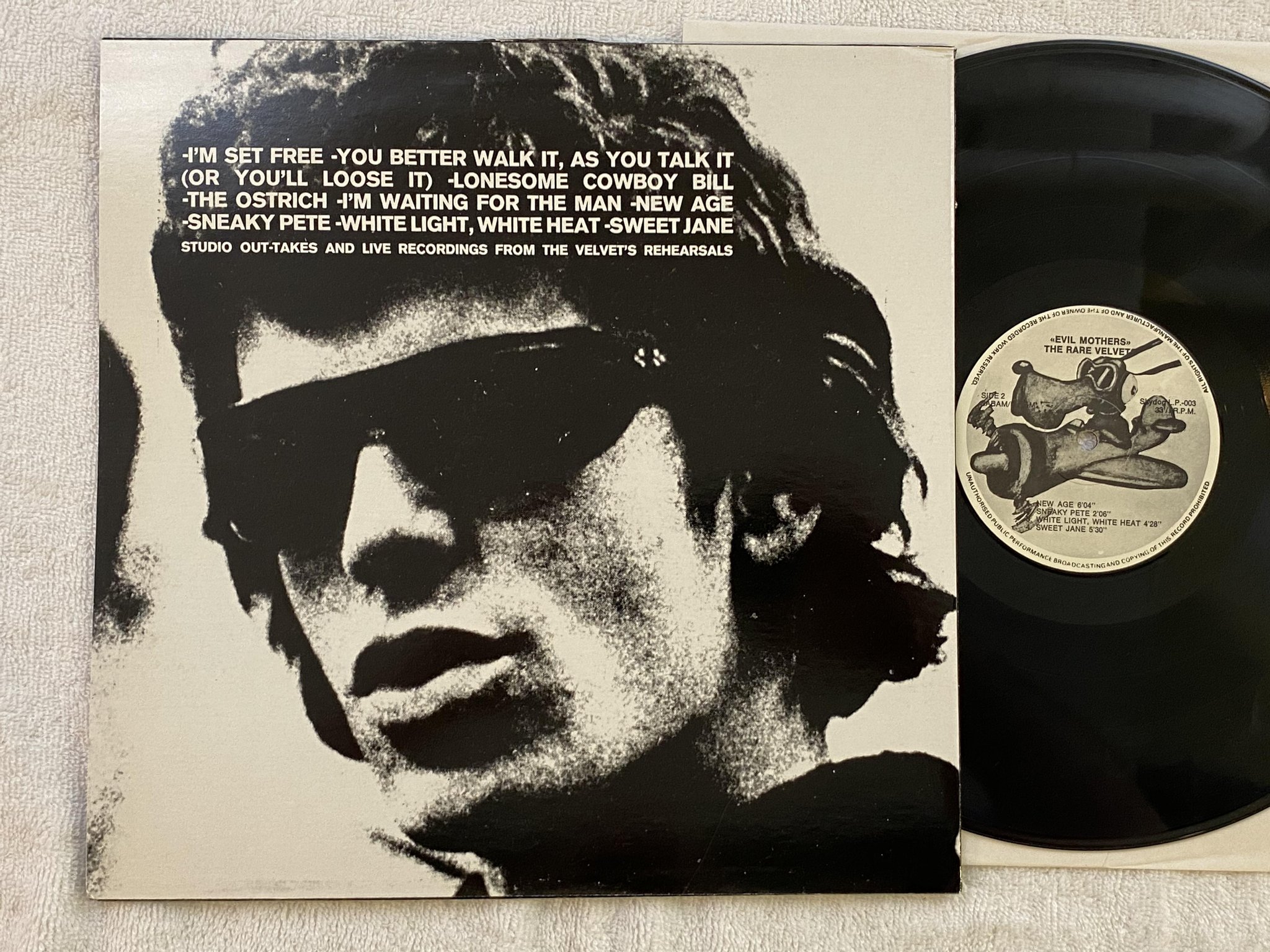 Omslagsbild för skivan THE RARE VELVET evil mothers LP -74 SKYDOG LP-003