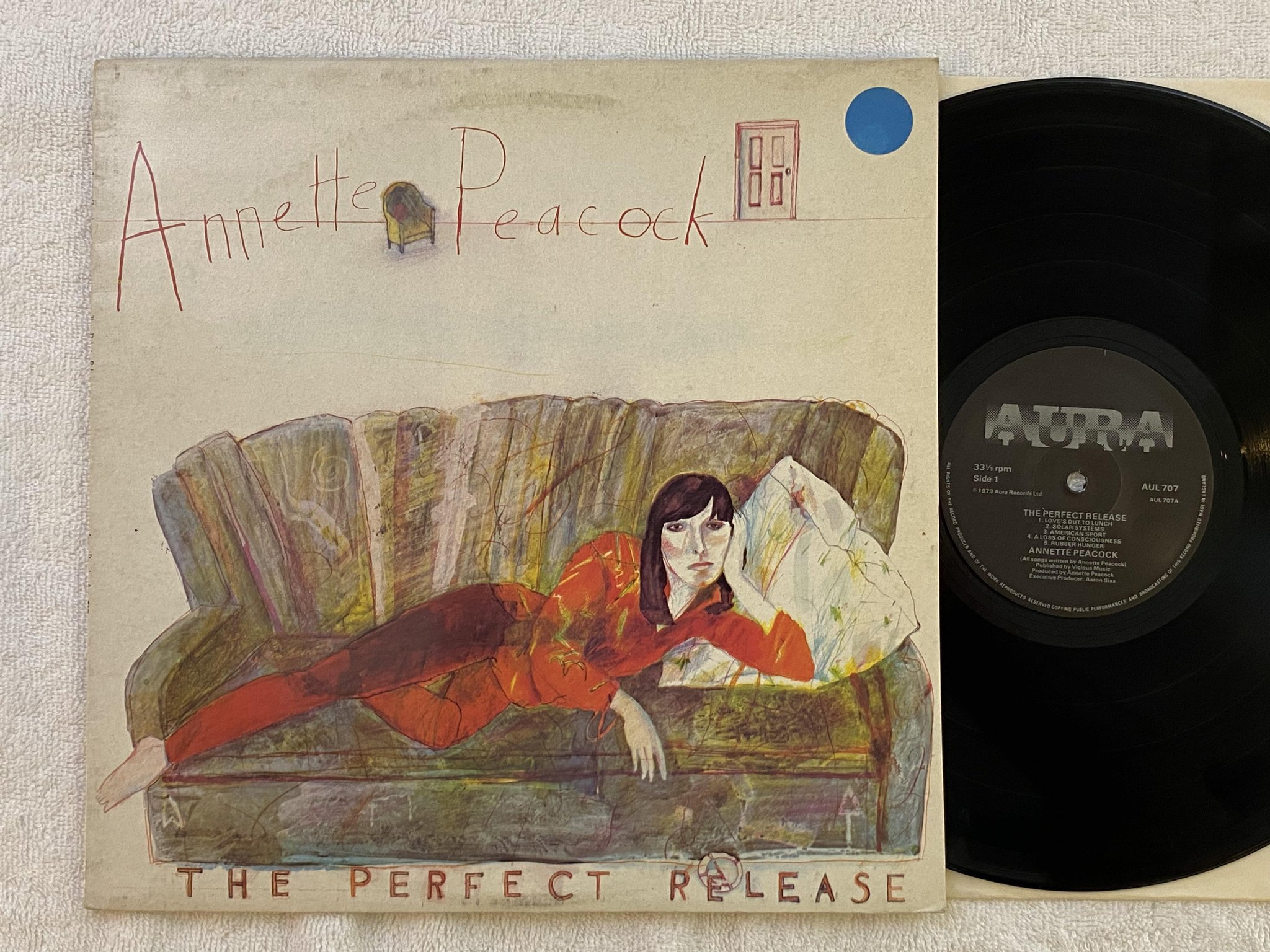 Omslagsbild för skivan ANNETTE PEACOCK the perfect release LP -79 UK AURA AUL 707