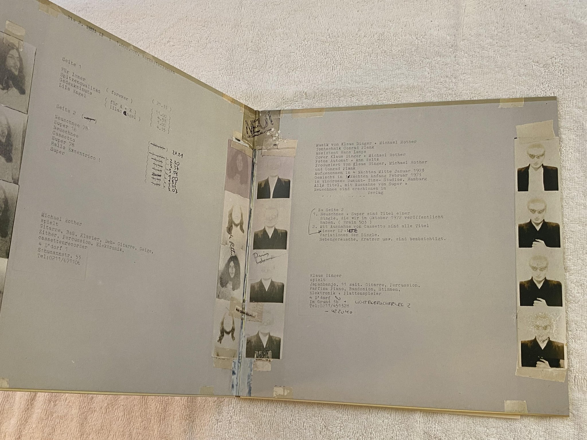 Omslagsbild för skivan NEU die 2 neu LP re -73/77 Ger BRAIN 1028 *** KRAUT CLASSIC ***