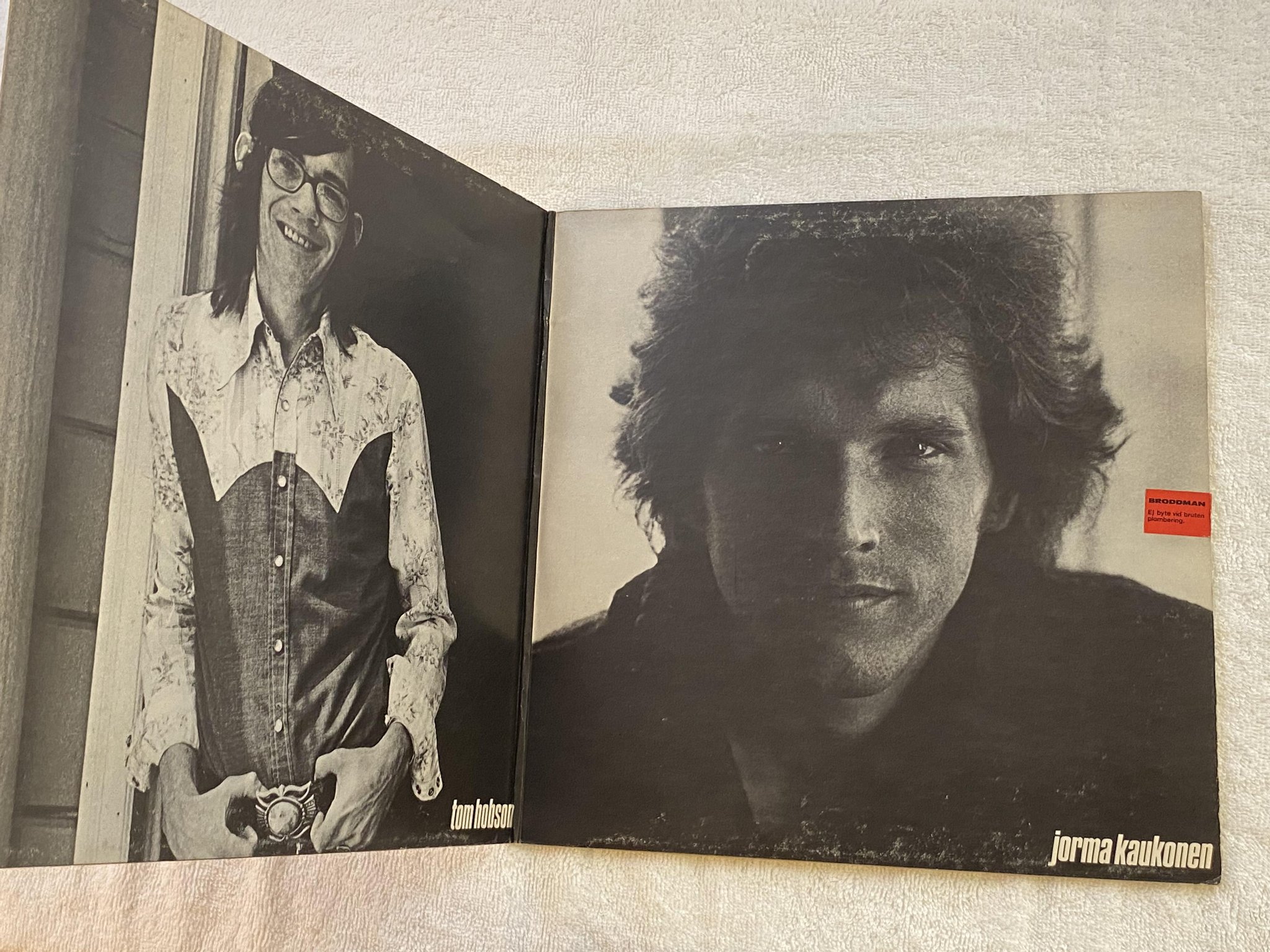 Omslagsbild för skivan JORMA KAUKONEN quah LP -74 US GRUNT BFL1-0209