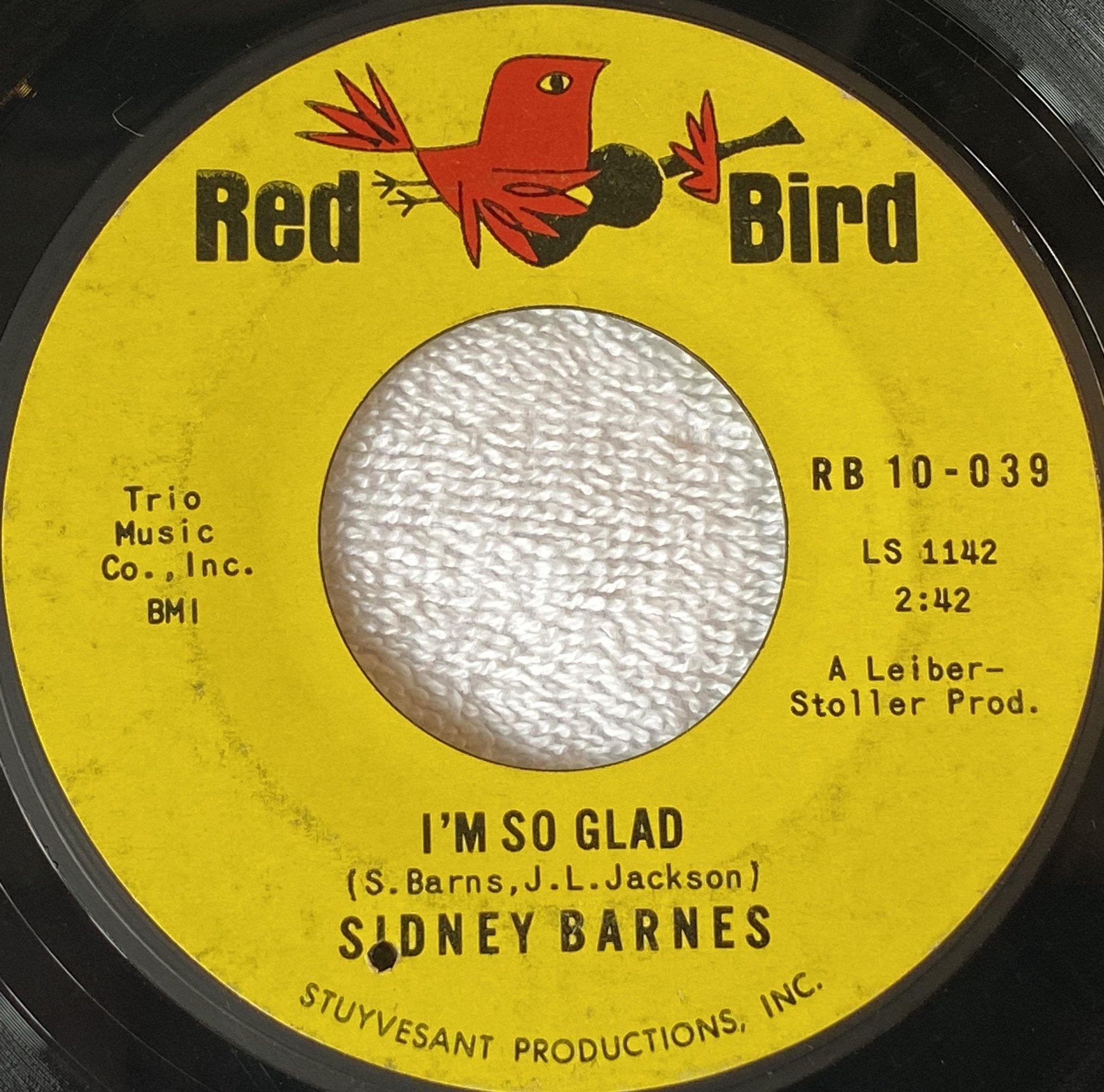 Omslagsbild för skivan SIDNEY BARNES You'll Always Be In Style 7" -65 US *** rare northern soul 45 ***