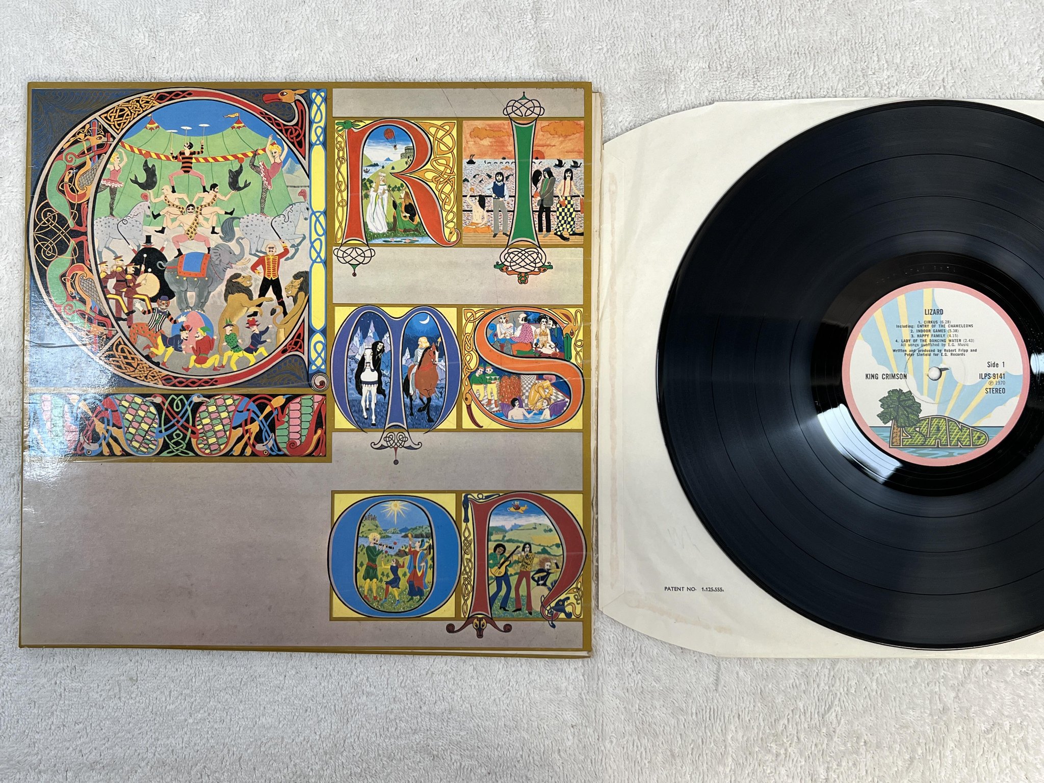 Omslagsbild för skivan KING CRIMSON lizard LP -70 UK ISLAND ILPS 9141