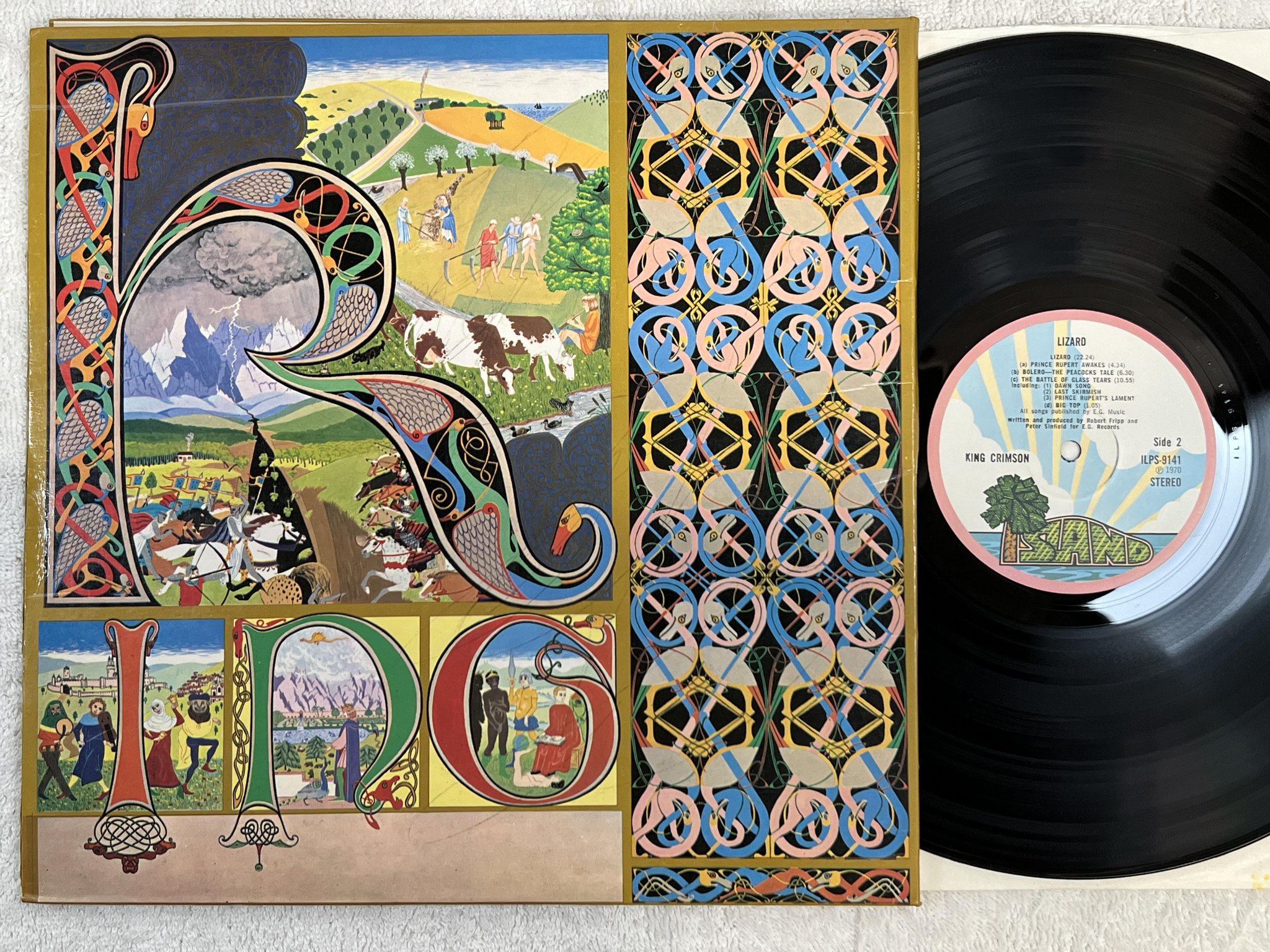 Omslagsbild för skivan KING CRIMSON lizard LP -70 UK ISLAND ILPS 9141
