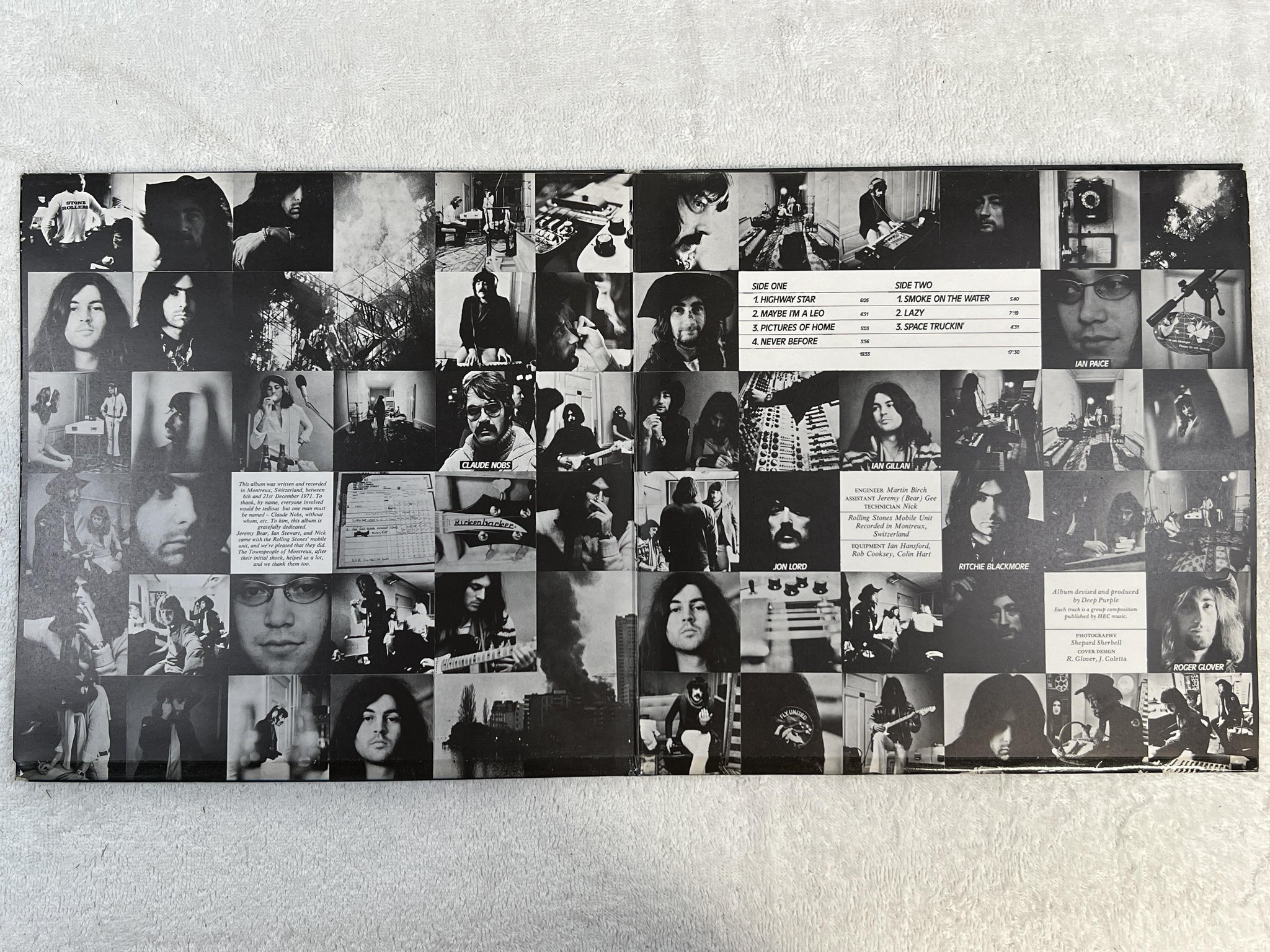 Omslagsbild för skivan DEEP PURPLE machine head LP -72 UK PURPLE TPSA 7504