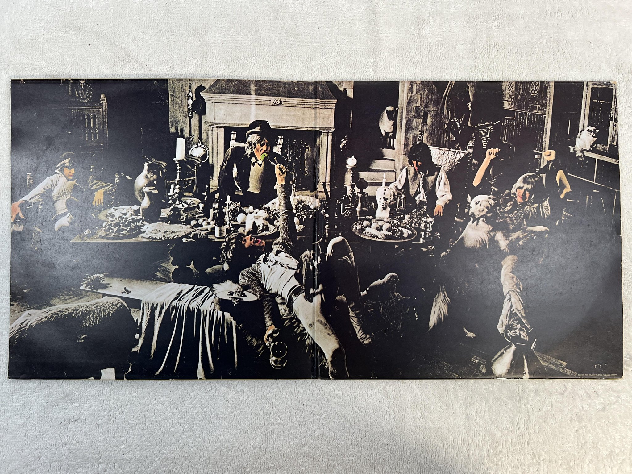 Omslagsbild för skivan THE ROLLING STONES beggars banquet LP -68 UK DECCA SKL 4955