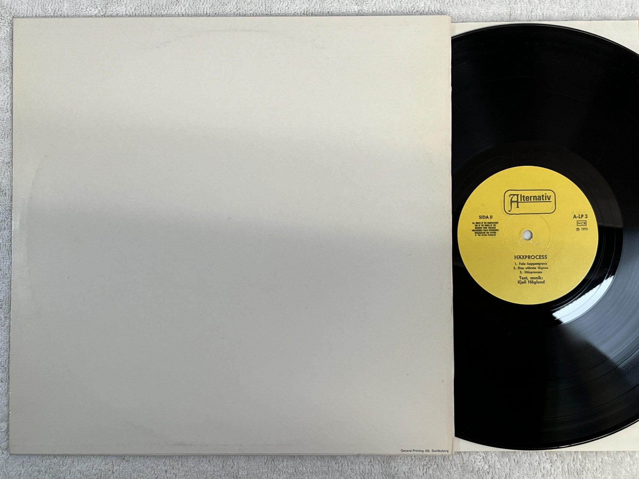 Omslagsbild för skivan KJELL HÖGLUND häxprocess LP -73 Swe ALTERNATIV A-lp-3