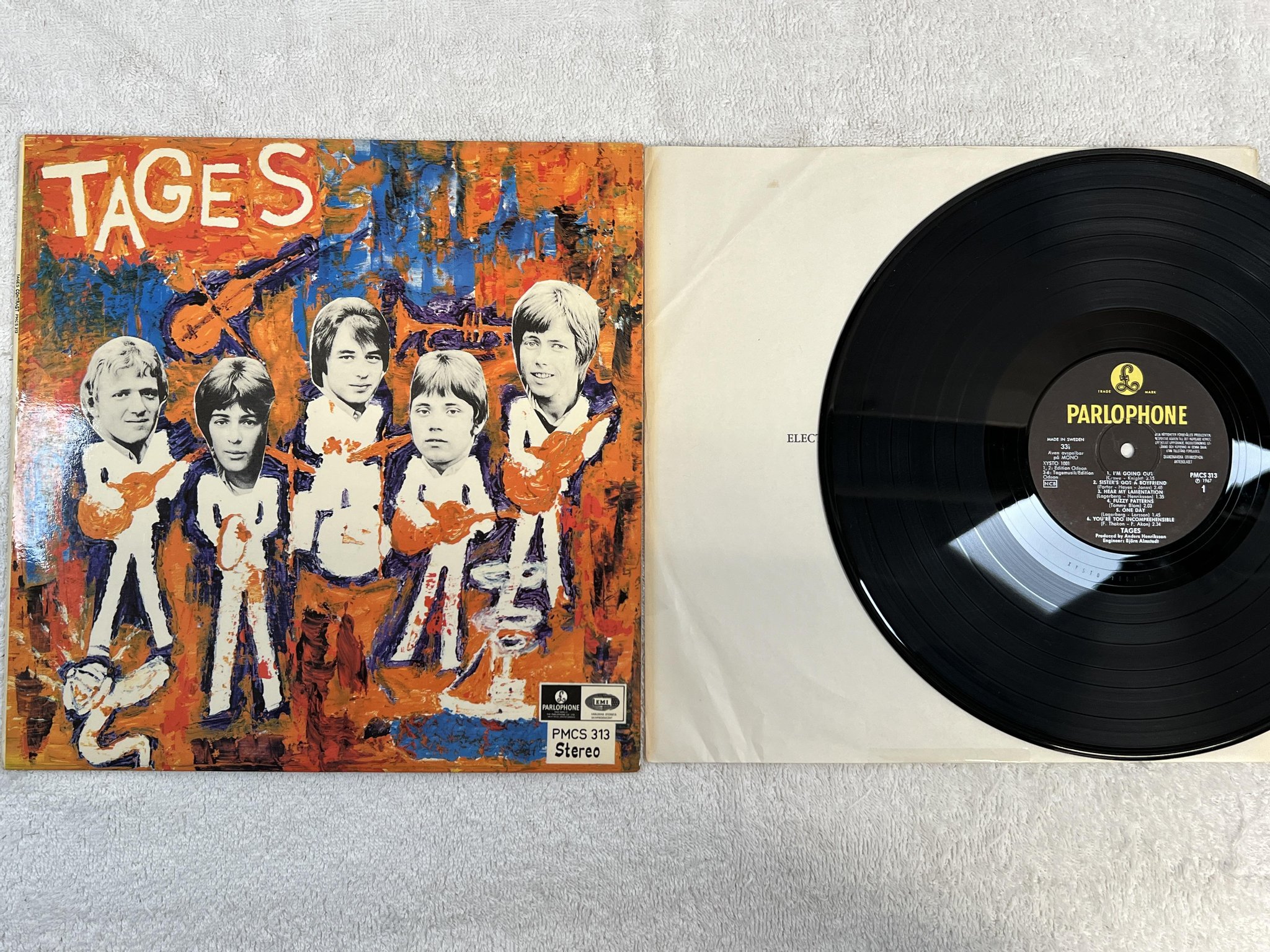 Omslagsbild för skivan TAGES contrast LP -67 Swe PARLOPHONE PMCS 313