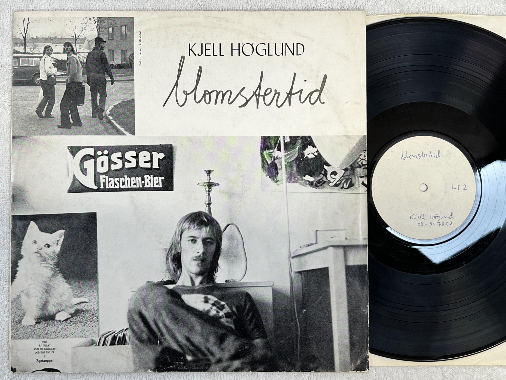 Omslagsbild för skivan KJELL HÖGLUND blomstertid LP -72 ALTERNATIV ALP-02 rare 1st pressing