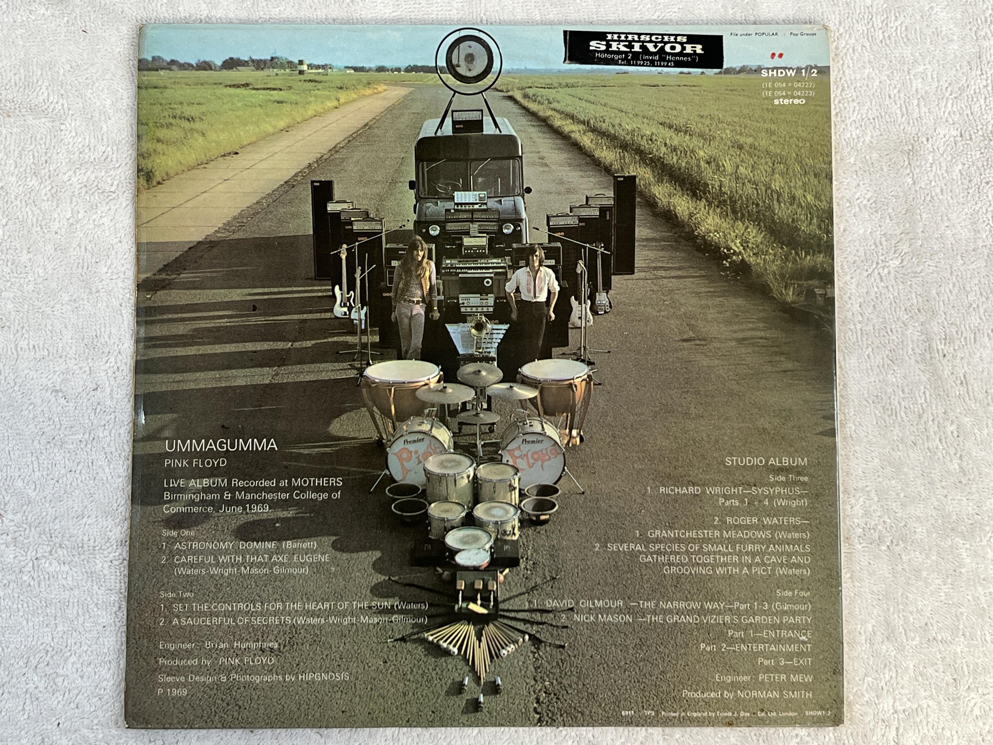 Omslagsbild för skivan PINK FLOYD ummagumma 2xLP -69 UK HARVEST SHDW 2