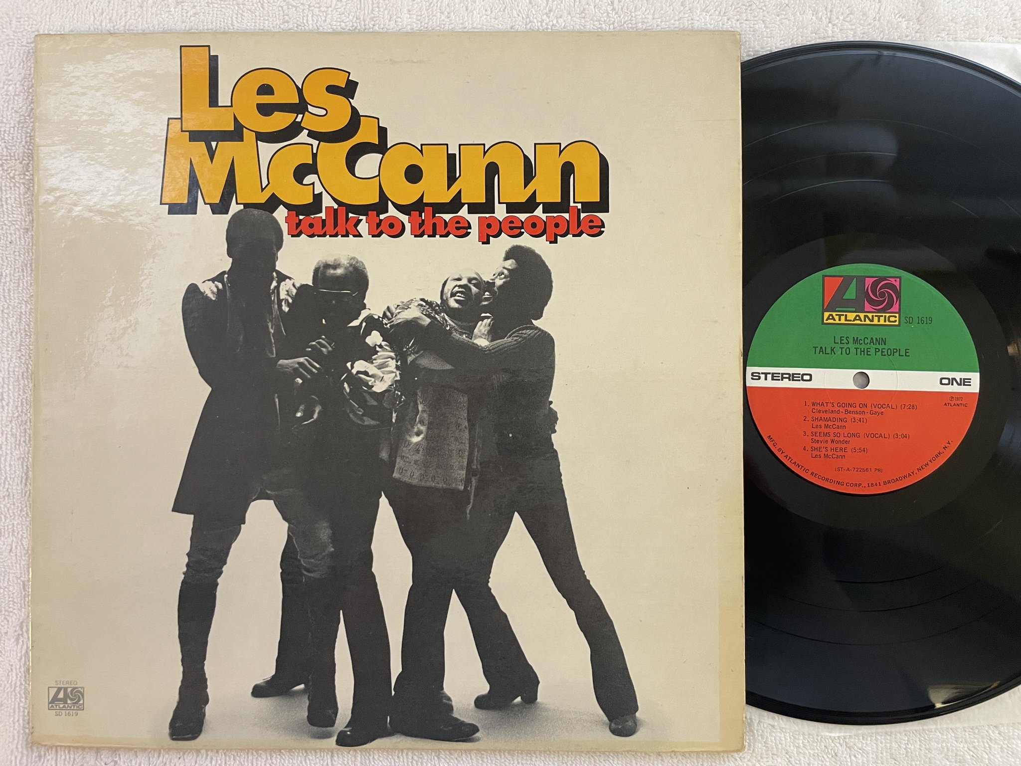 Omslagsbild för skivan LES McCANN talk to the people LP -72 US ATLANTIC SD 1619