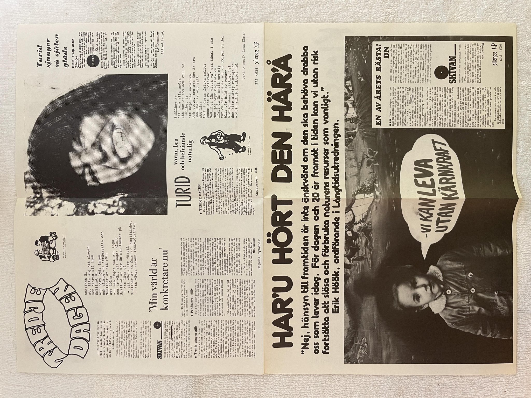 Omslagsbild för skivan BO HANSSON mellanväsen LP -75 Swe SILENCE SRS 4625