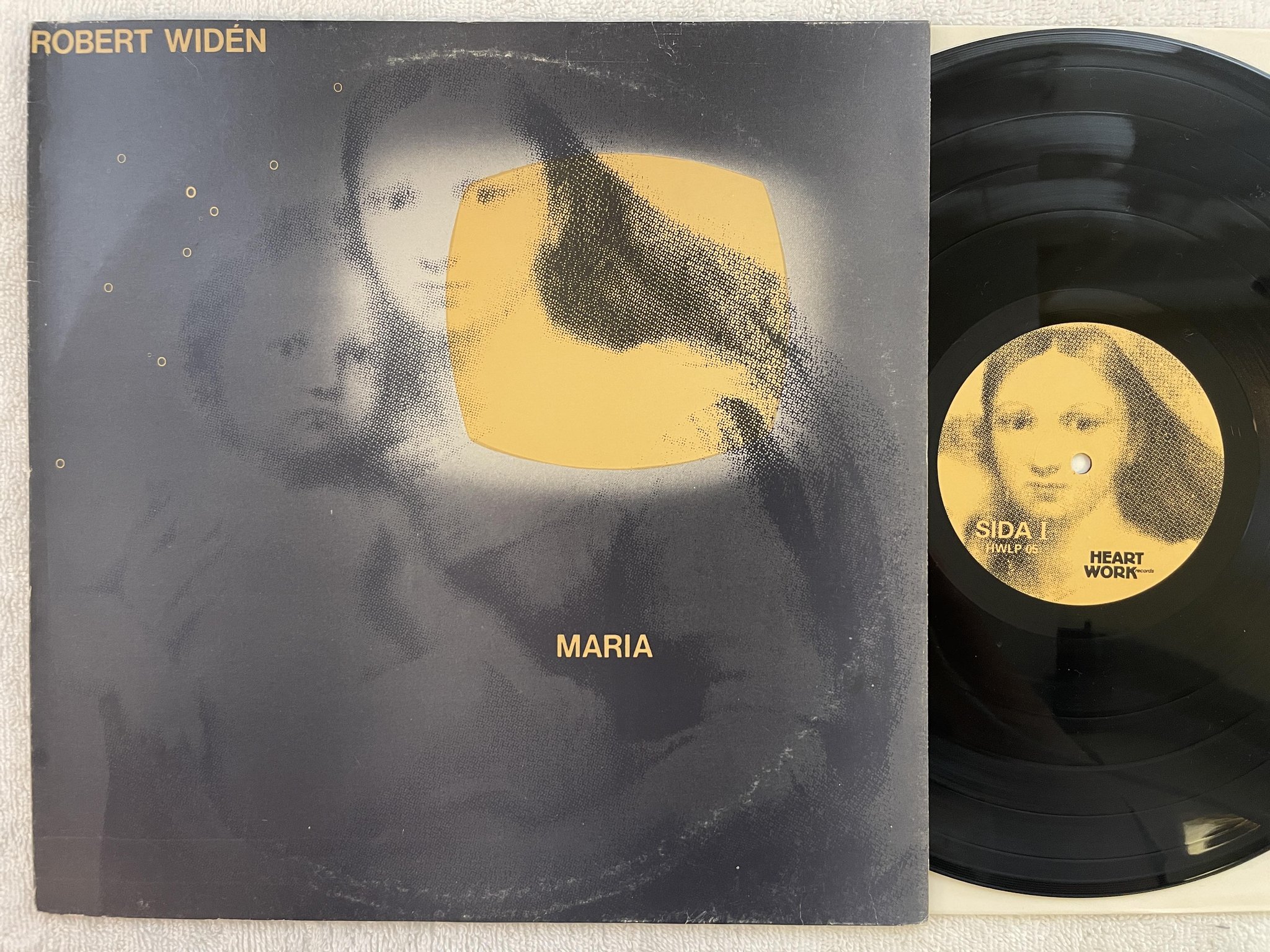 Omslagsbild för skivan ROBERT WIDEN Maria LP -81 Swe HEARTWORK HWLP 05