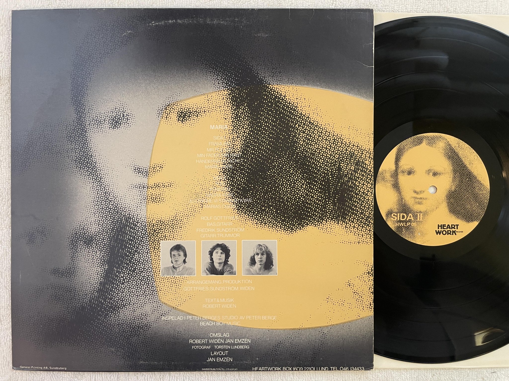 Omslagsbild för skivan ROBERT WIDEN Maria LP -81 Swe HEARTWORK HWLP 05