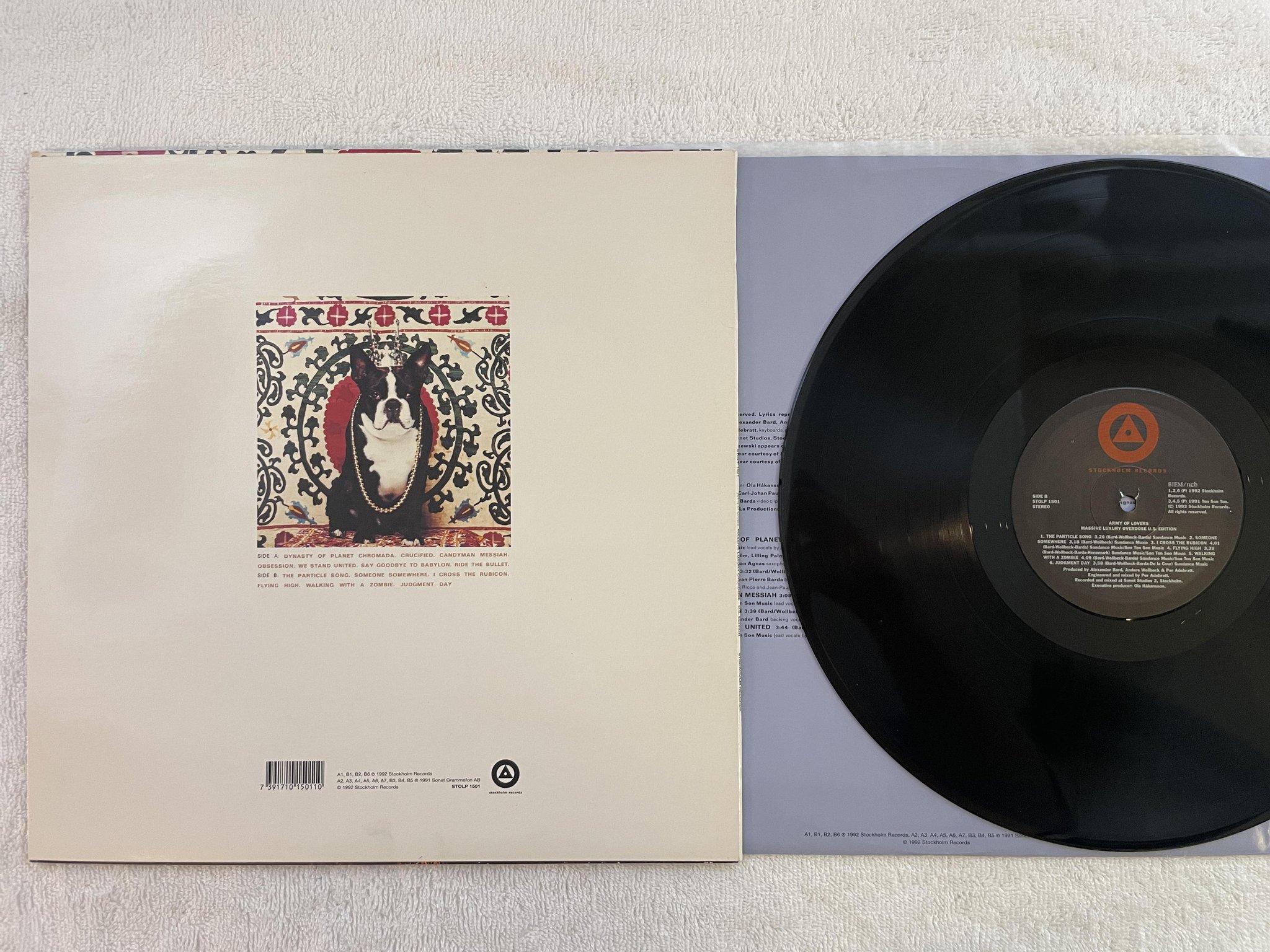Omslagsbild för skivan ARMY OF LOVERS Massive Luxury Overdose (U.S. Edition) LP -92 STOLP 1501