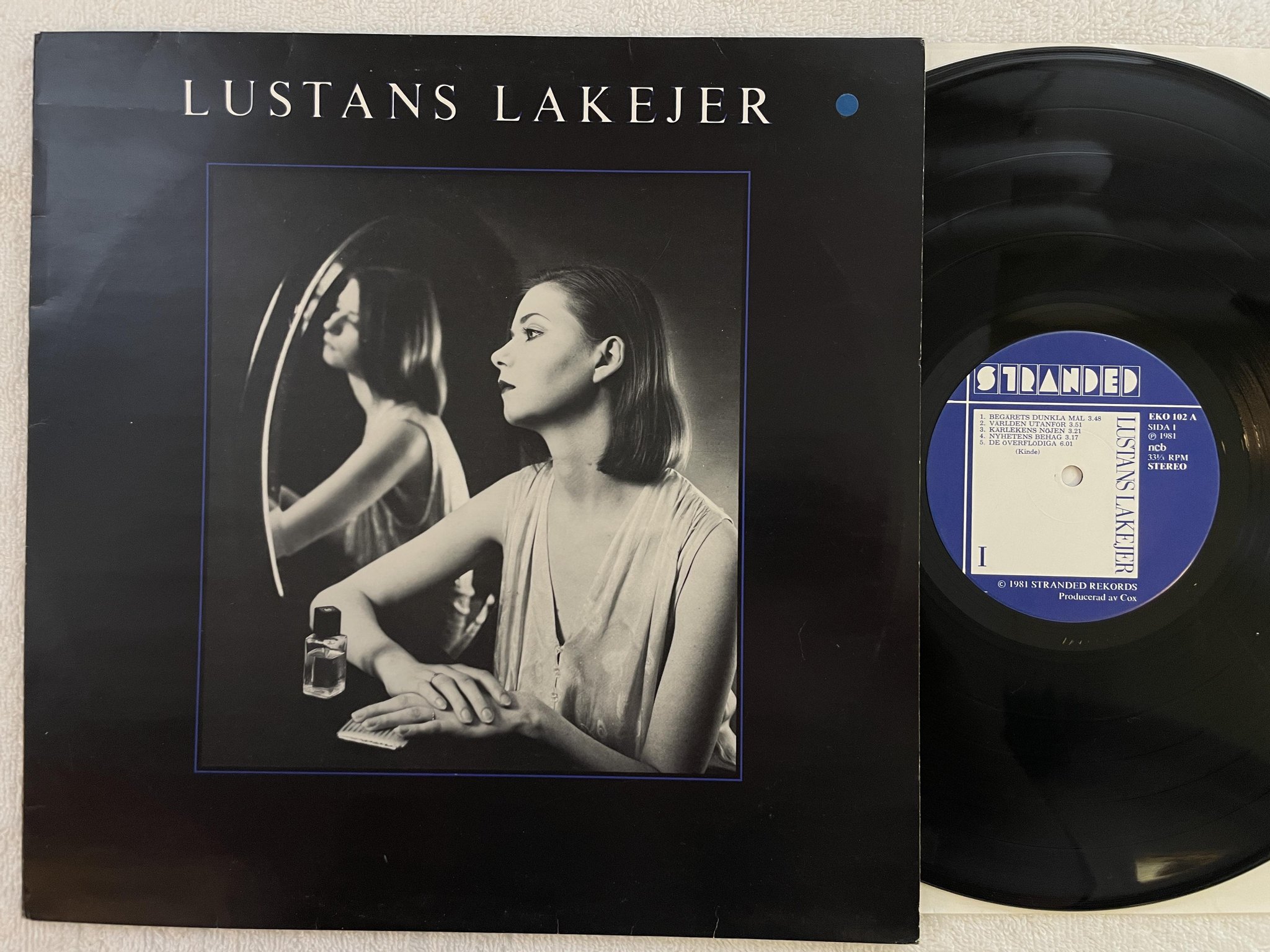 Omslagsbild för skivan LUSTANS LAKEJER LP -81 Swe STRANDED EKO 102
