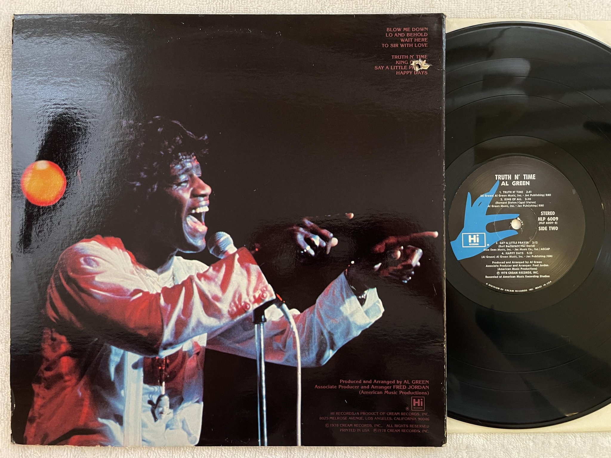Omslagsbild för skivan AL GREEN truth n time LP -78 US HI HLP 6009