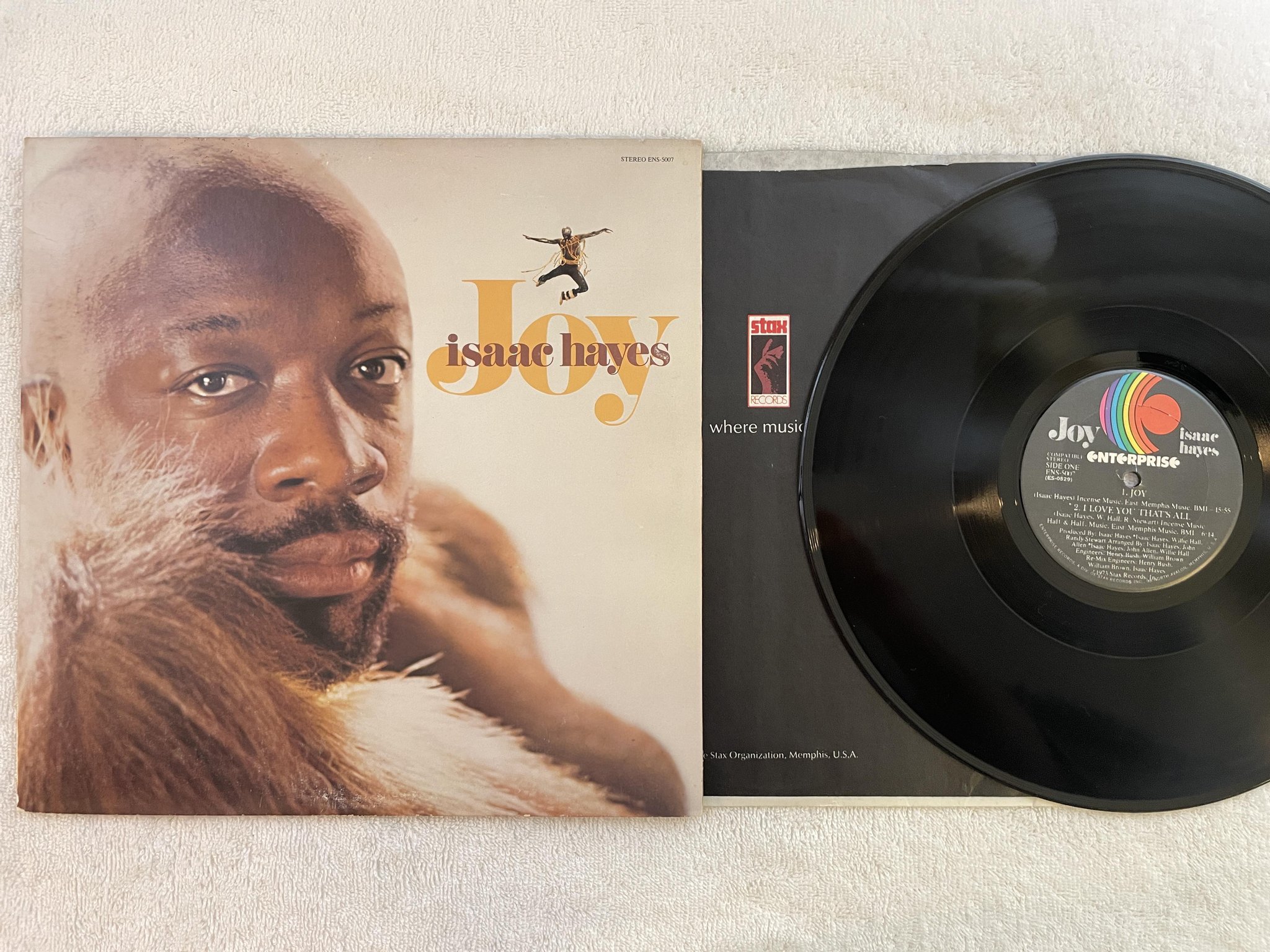 Omslagsbild för skivan ISAAC HAYES joy LP -73 ENTERPRISE ENS 5007