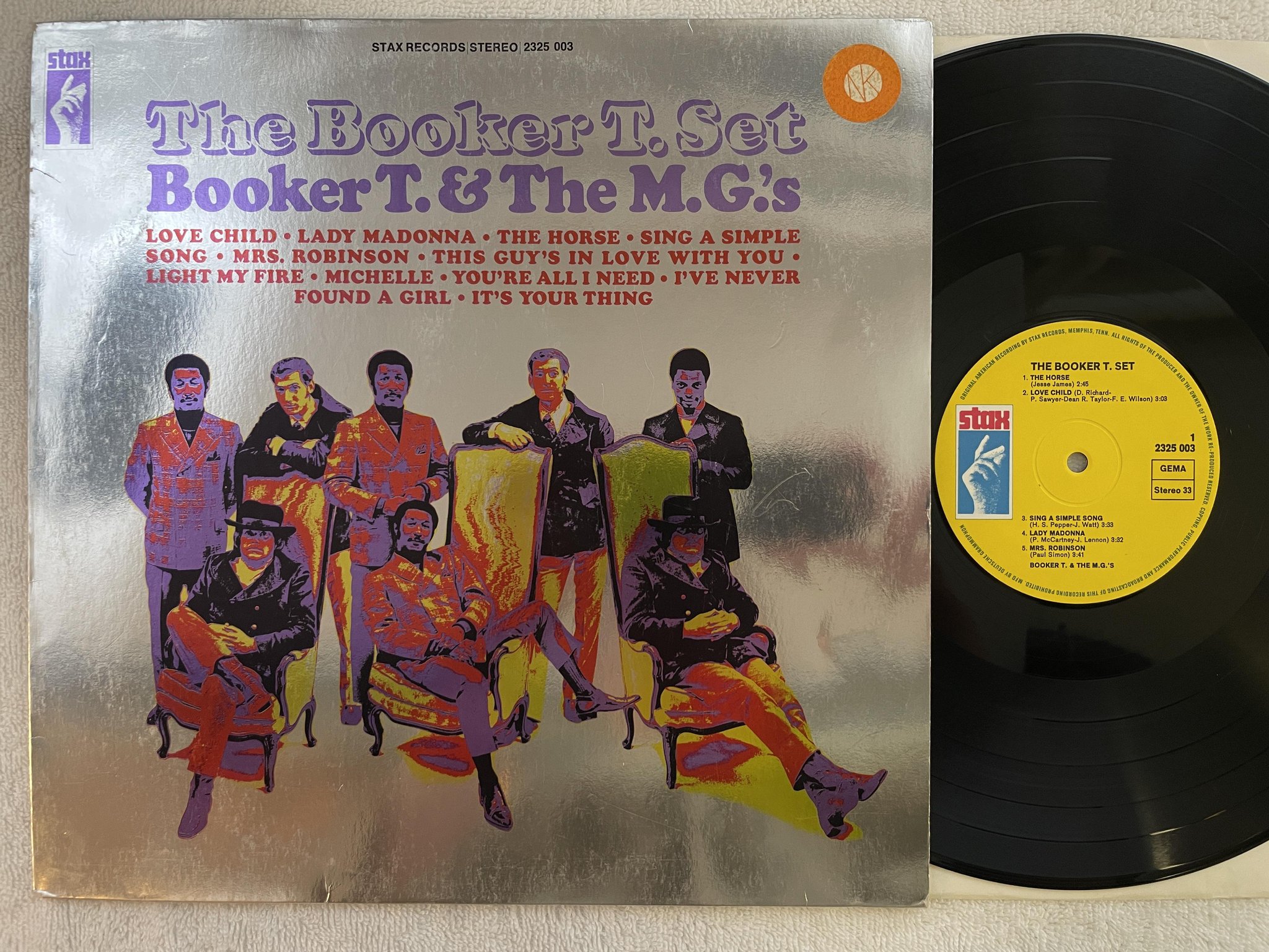 Omslagsbild för skivan THE BOOKER T SET LP Ger STAX 2325 003