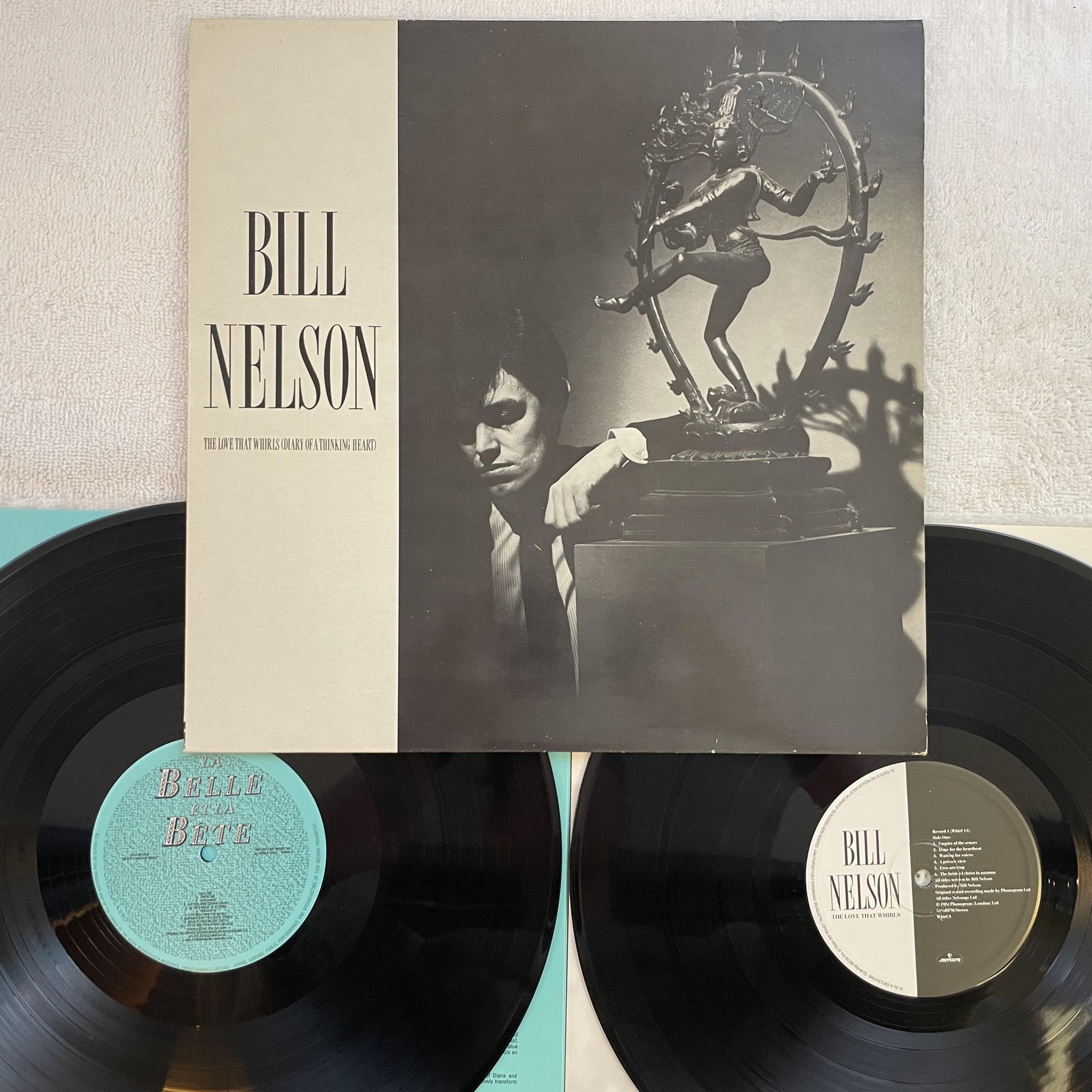 Omslagsbild för skivan BILL NELSON the love that whirls 2xLP -82 UK MERCURY WHIRL 3