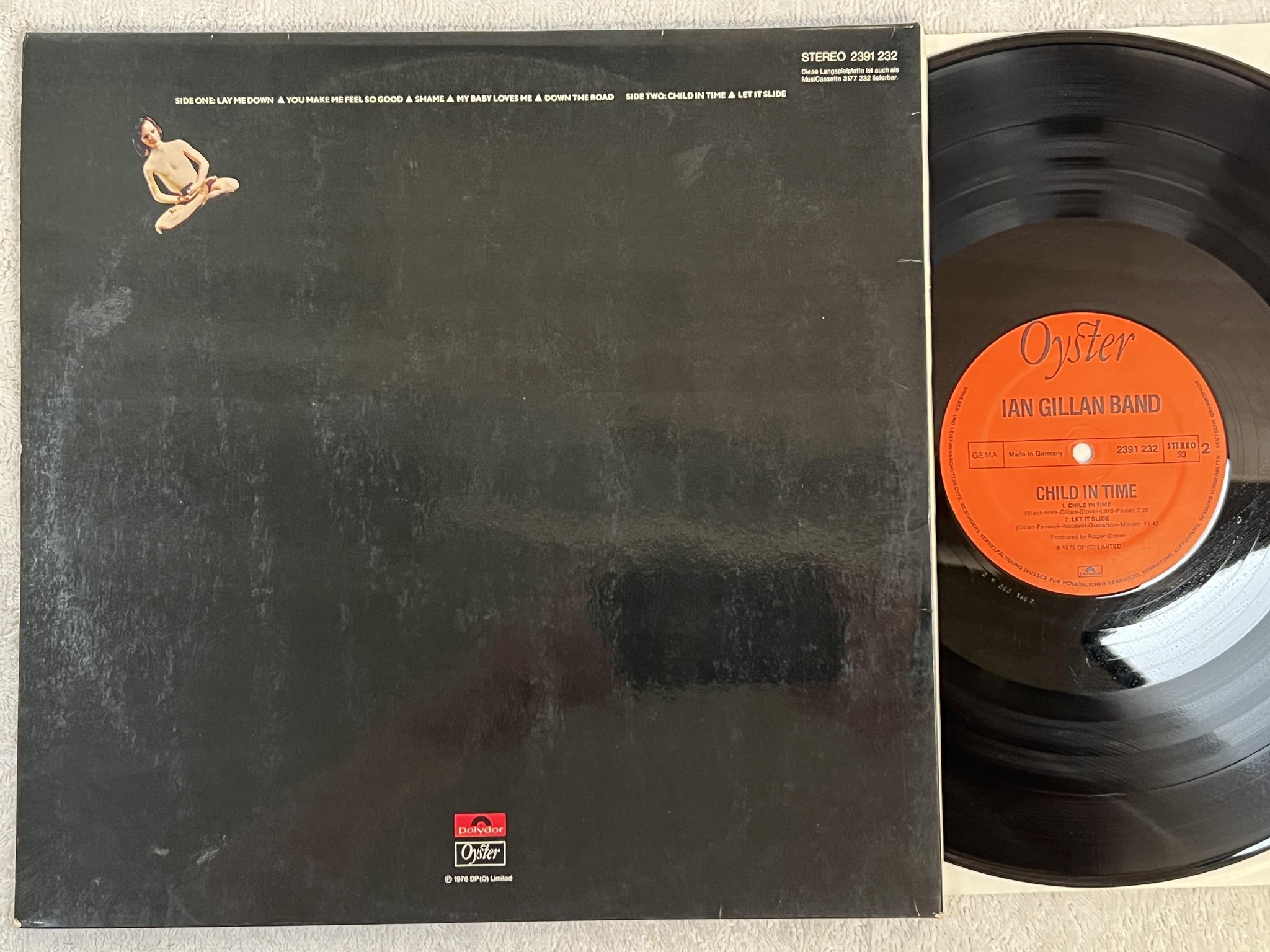 Omslagsbild för skivan IAN GILLAN BAND child in time LP -76 Ger OYSTER 2391232