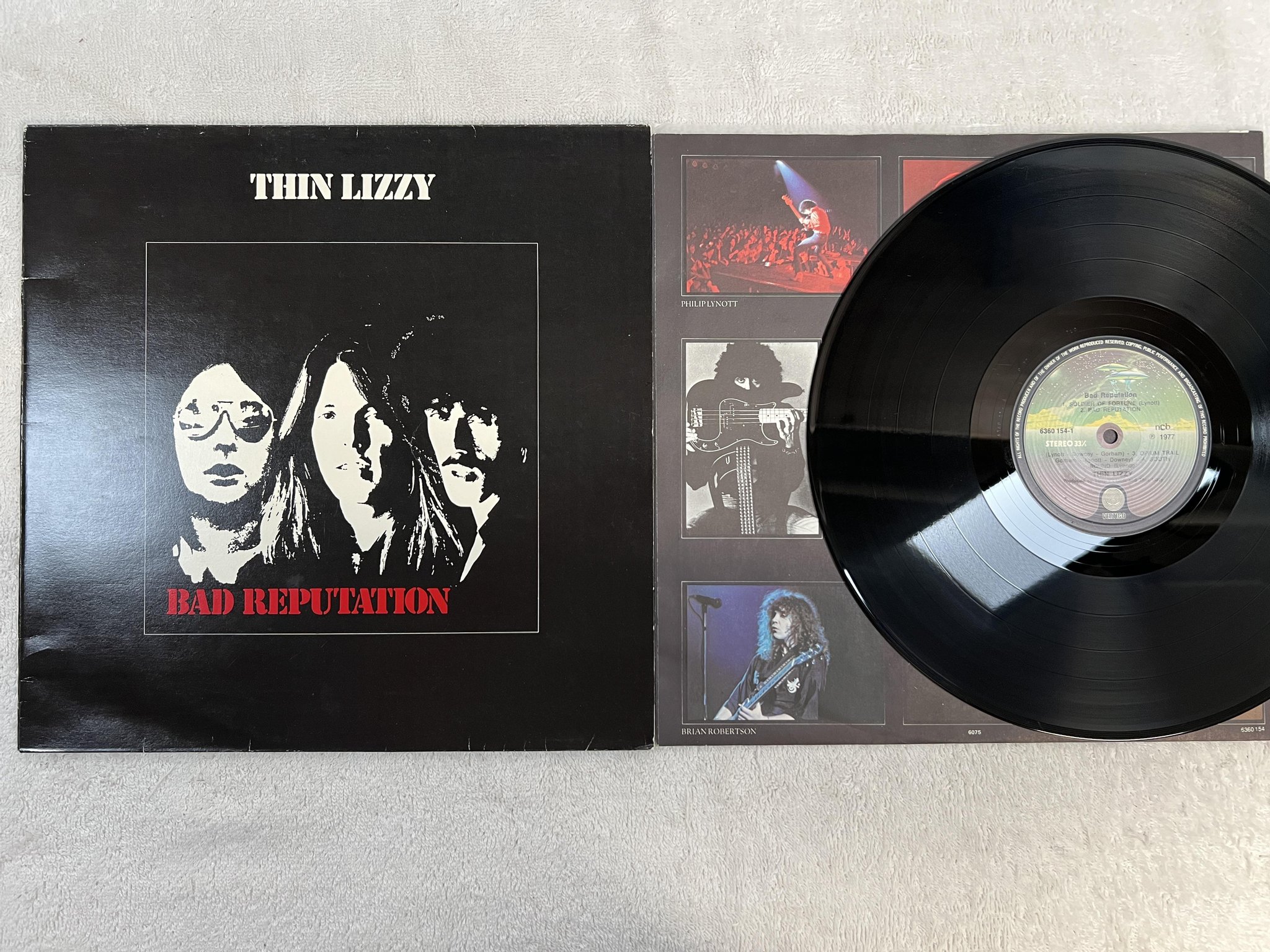 Omslagsbild för skivan THIN LIZZY bad reputation LP -77 ncb VERTIGO 6360154-1