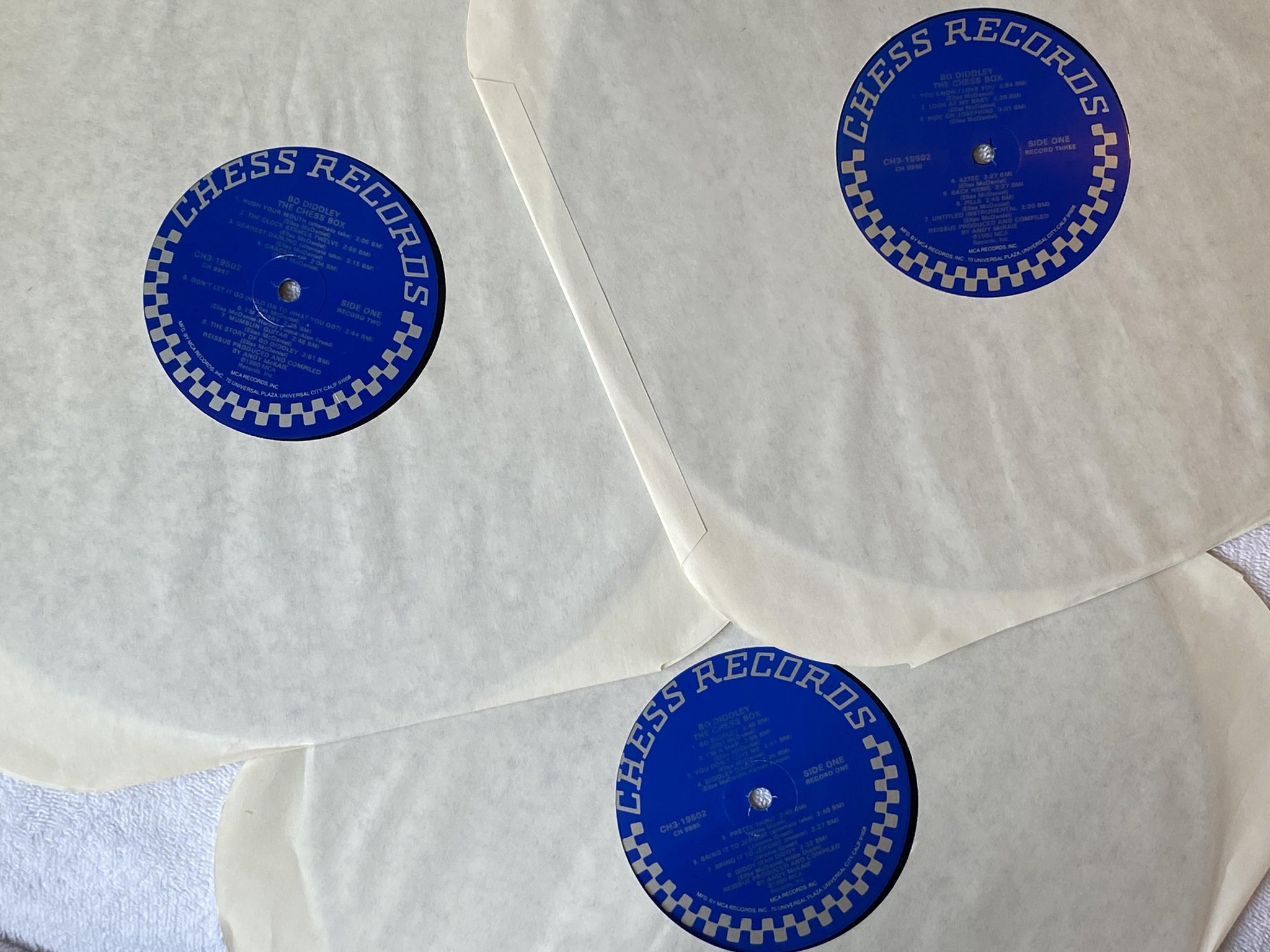 Omslagsbild för skivan BO DIDDLEY The Chess Box 3xLP -90 US CHESS CH3-19502