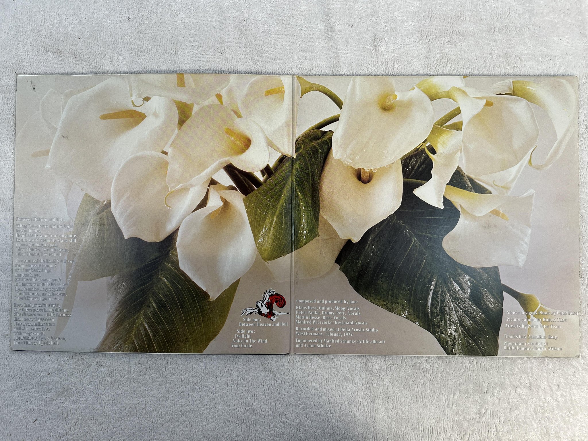 Omslagsbild för skivan JANE between heaven and hell LP Ger BRAIN 0060055