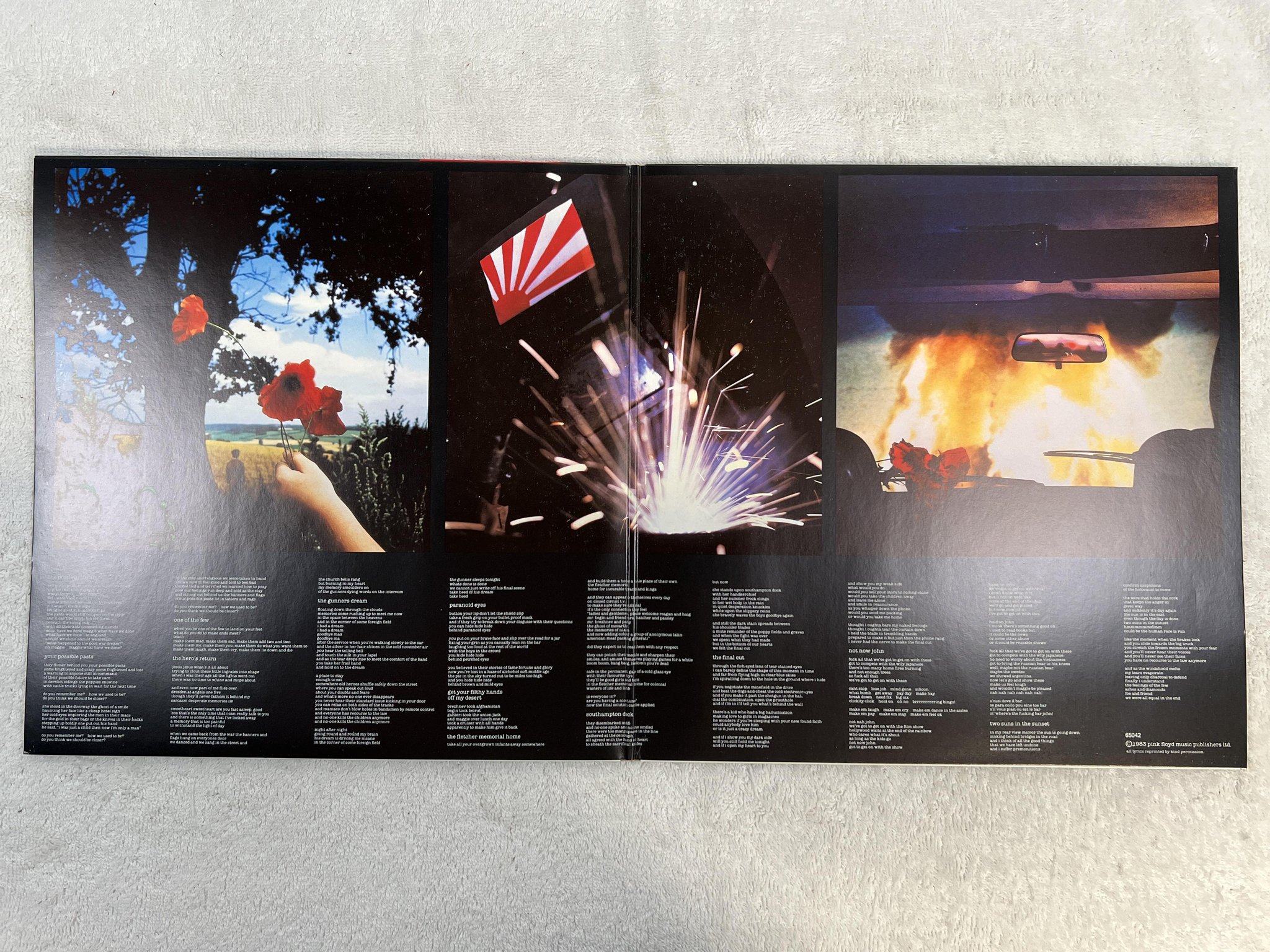 Omslagsbild för skivan PINK FLOYD the final cut LP -83 HARVEST 1C 0064-65042