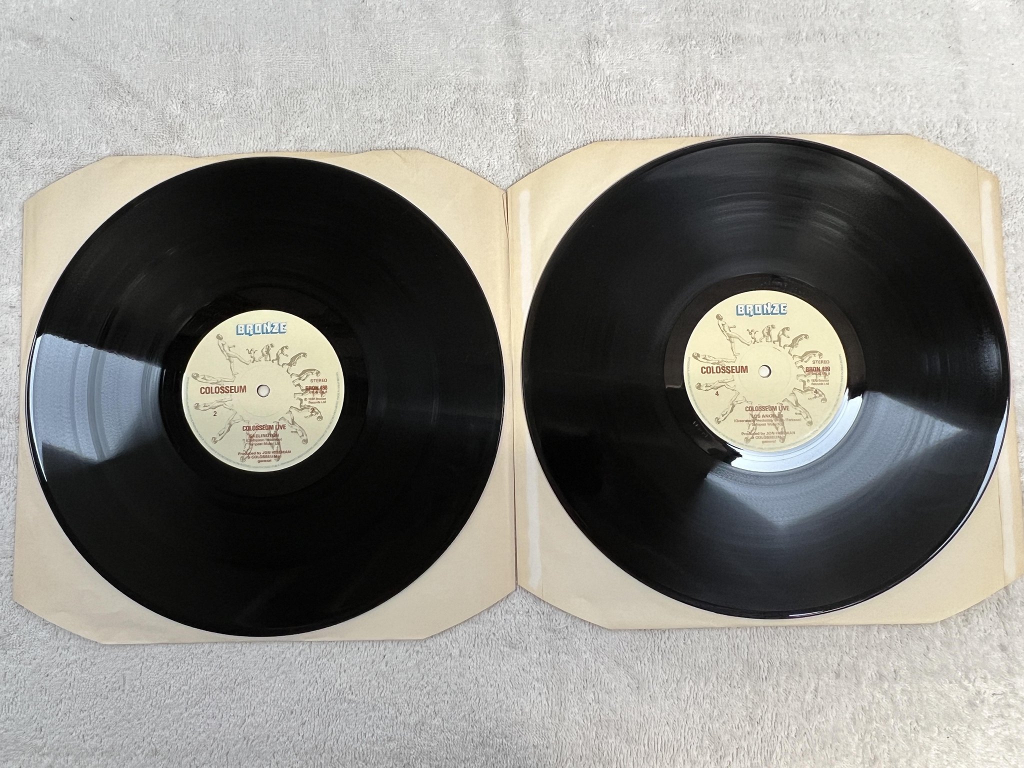 Omslagsbild för skivan COLOSSEUM live 2xLP UK BRONZE BRON 499
