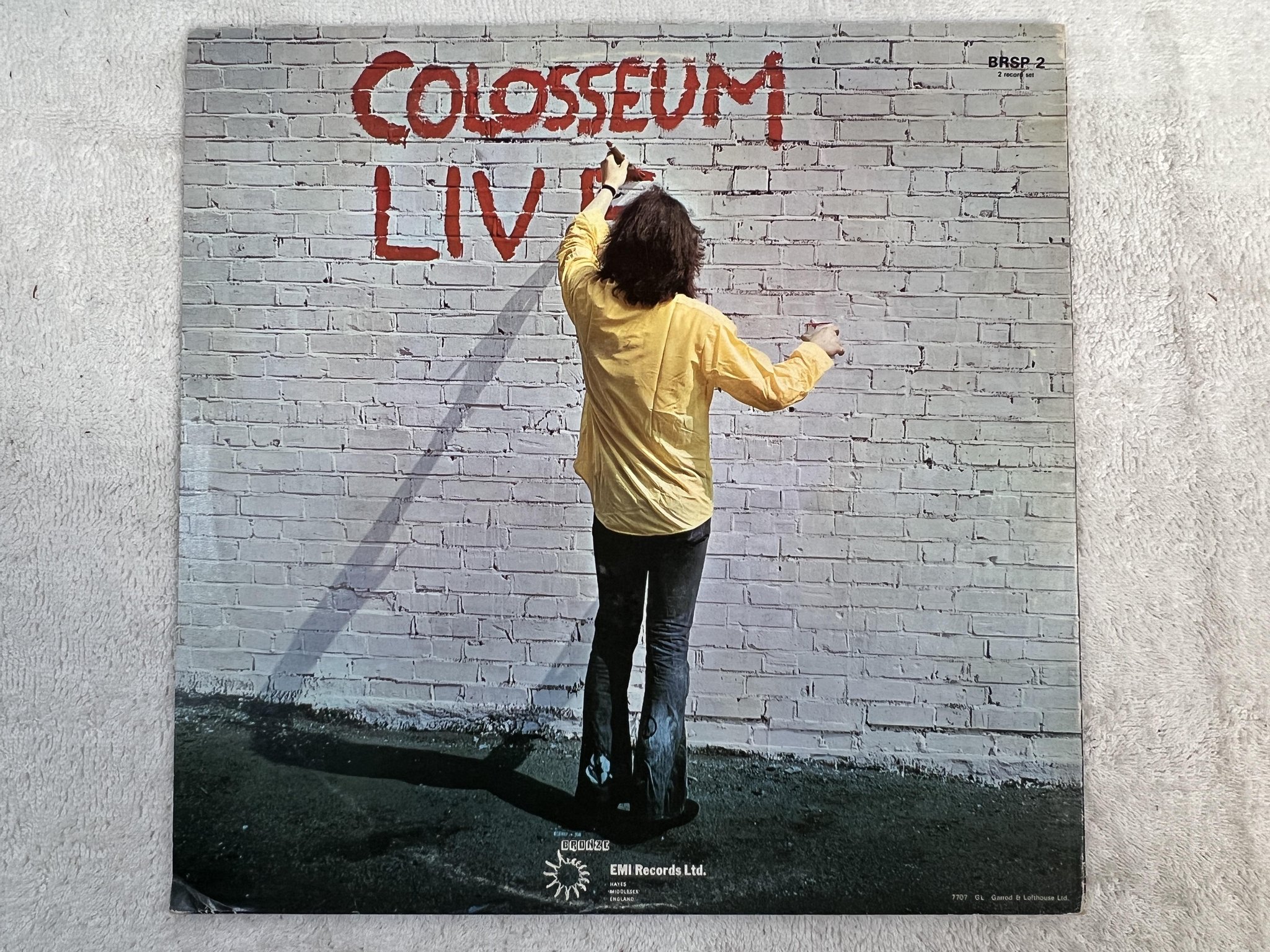 Omslagsbild för skivan COLOSSEUM live 2xLP UK BRONZE BRON 499