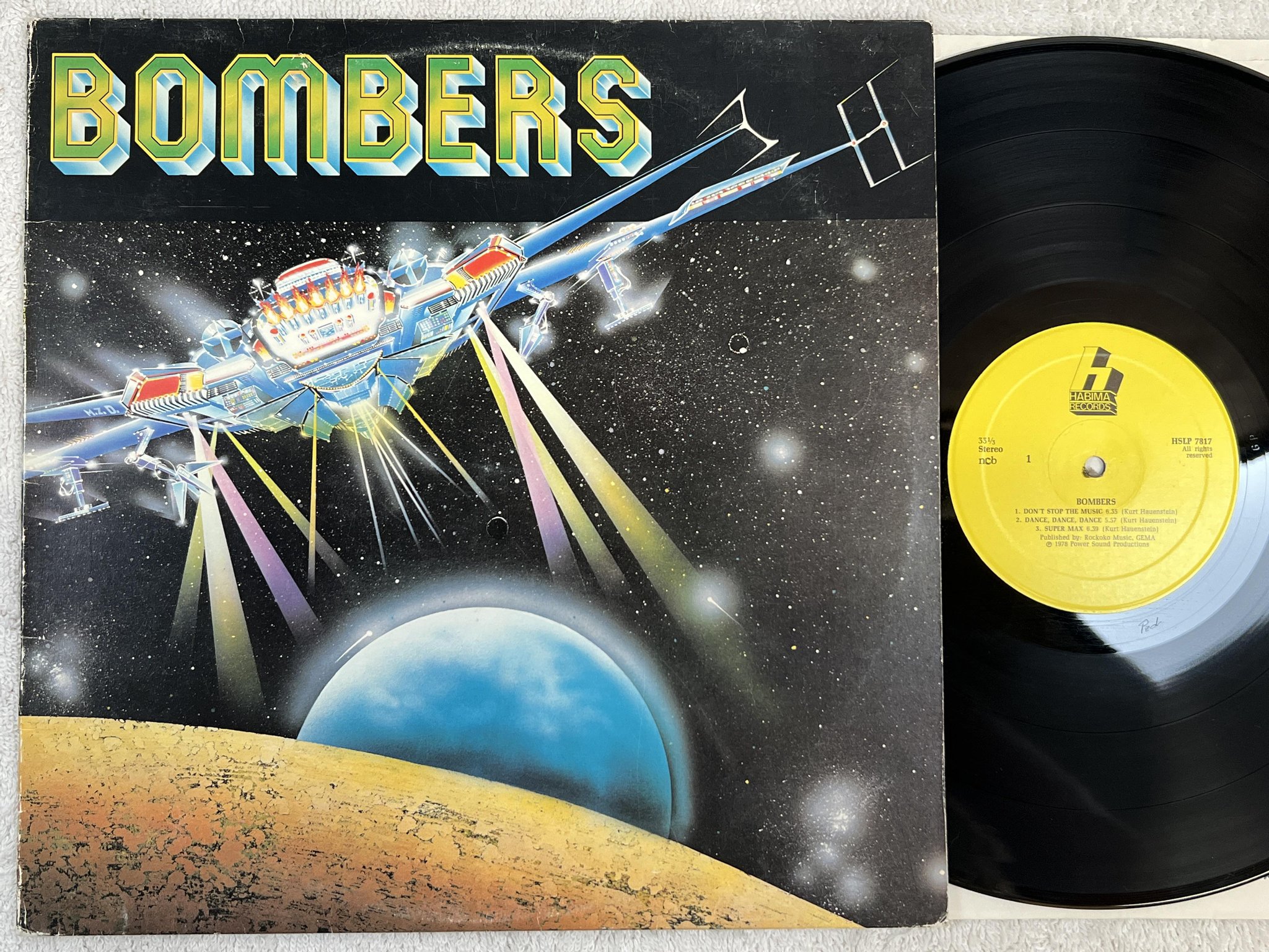 Omslagsbild för skivan BOMBERS s/t LP ncb HABIMA HSLP 7817 *** THE MEXICAN ***
