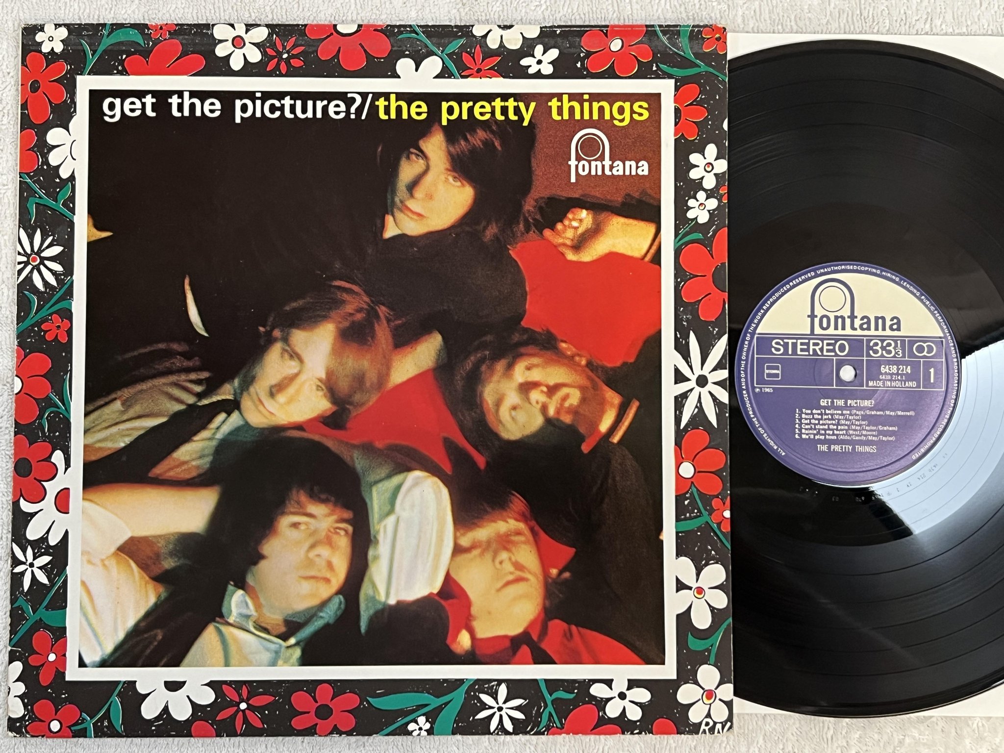 Omslagsbild för skivan THE PRETTY THINGS get the picture? LP re Hol FONTANA 6438214
