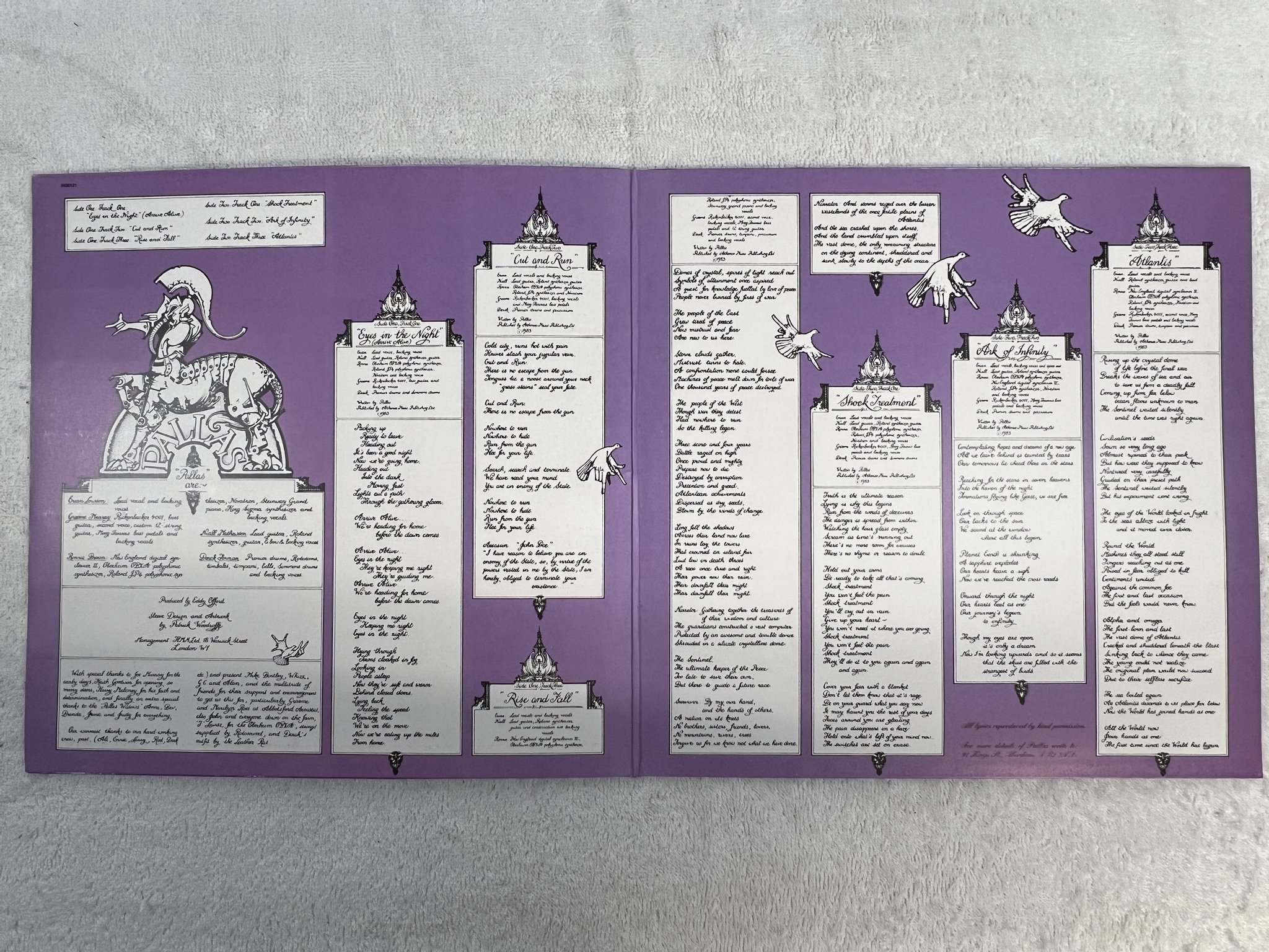 Omslagsbild för skivan PALLAS the sentinel LP -84 Hol HARVEST 1A 064-2400121