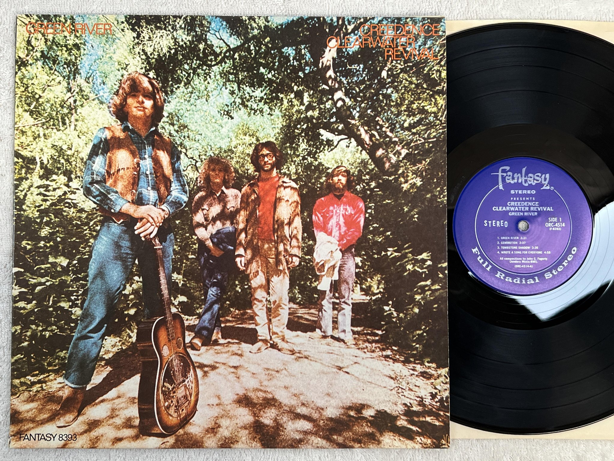 Omslagsbild för skivan CREEDENCE CLEARWATER REVIVAL green river LP re US FANTASY ORC-4514