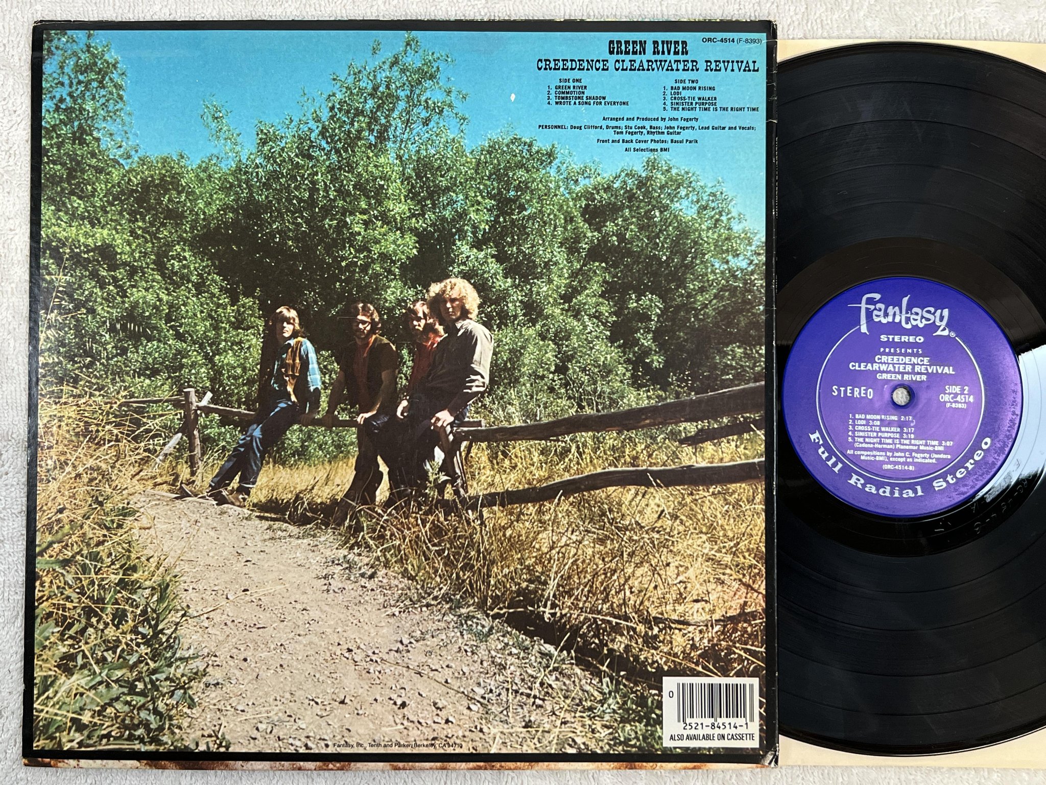 Omslagsbild för skivan CREEDENCE CLEARWATER REVIVAL green river LP re US FANTASY ORC-4514