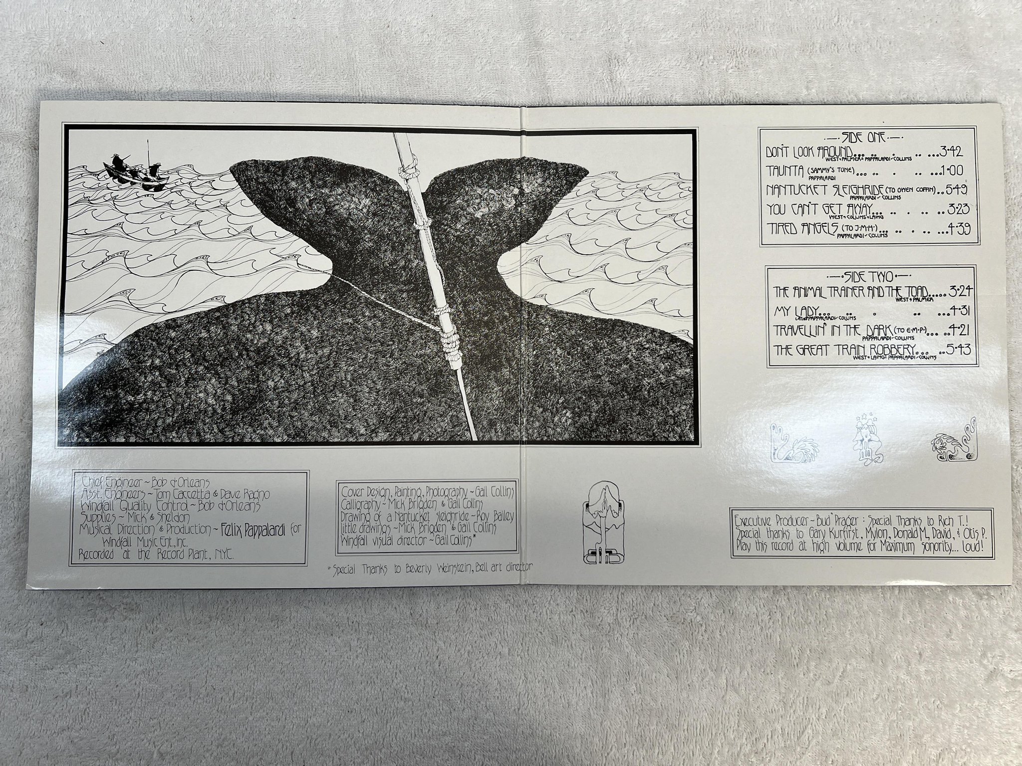 Omslagsbild för skivan MOUNTAIN nantucket sleighride LP re UK BGO BGOLP32