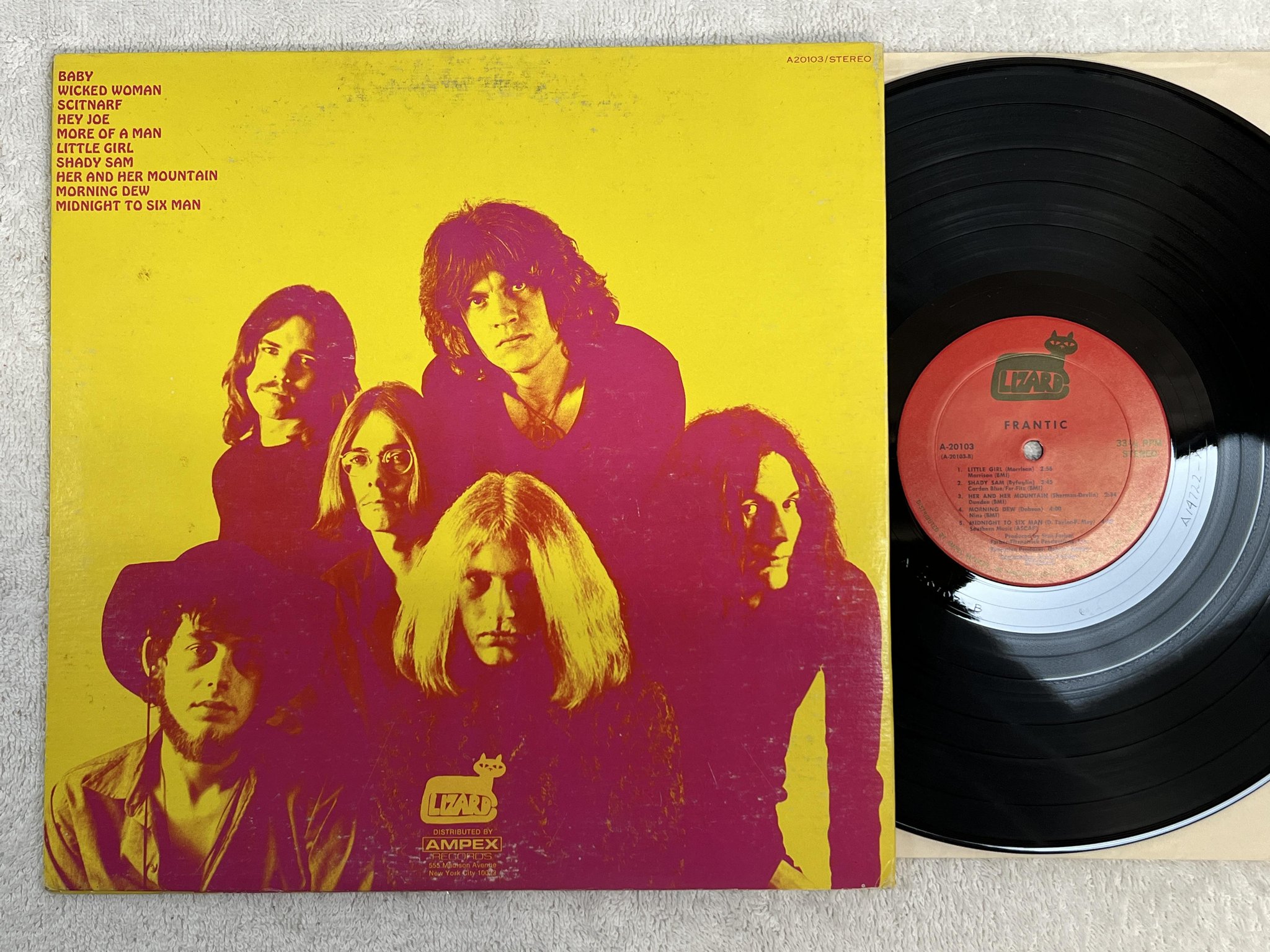 Omslagsbild för skivan FRANTIC Conception LP -70 US LIZARD A 20103