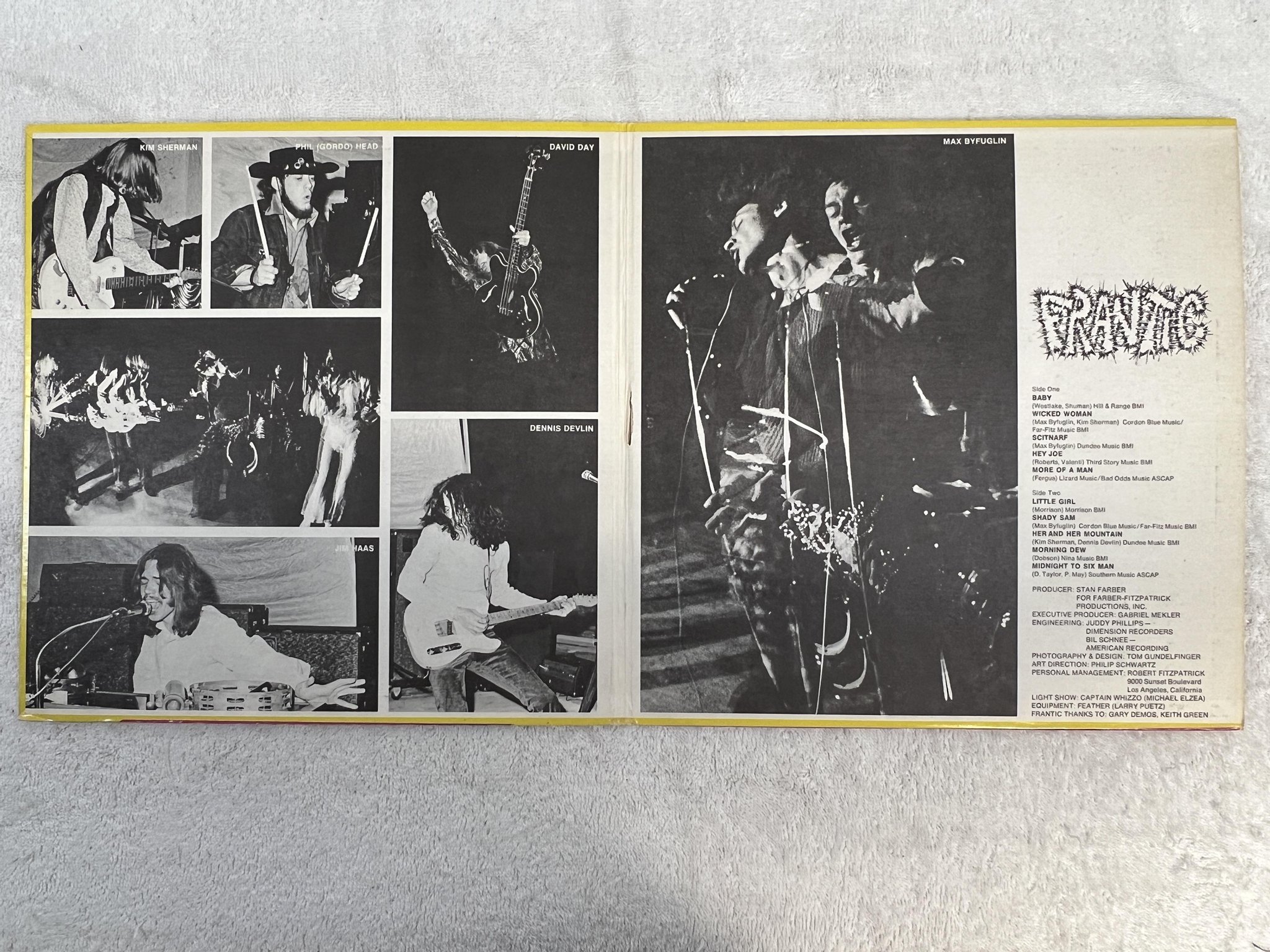 Omslagsbild för skivan FRANTIC Conception LP -70 US LIZARD A 20103