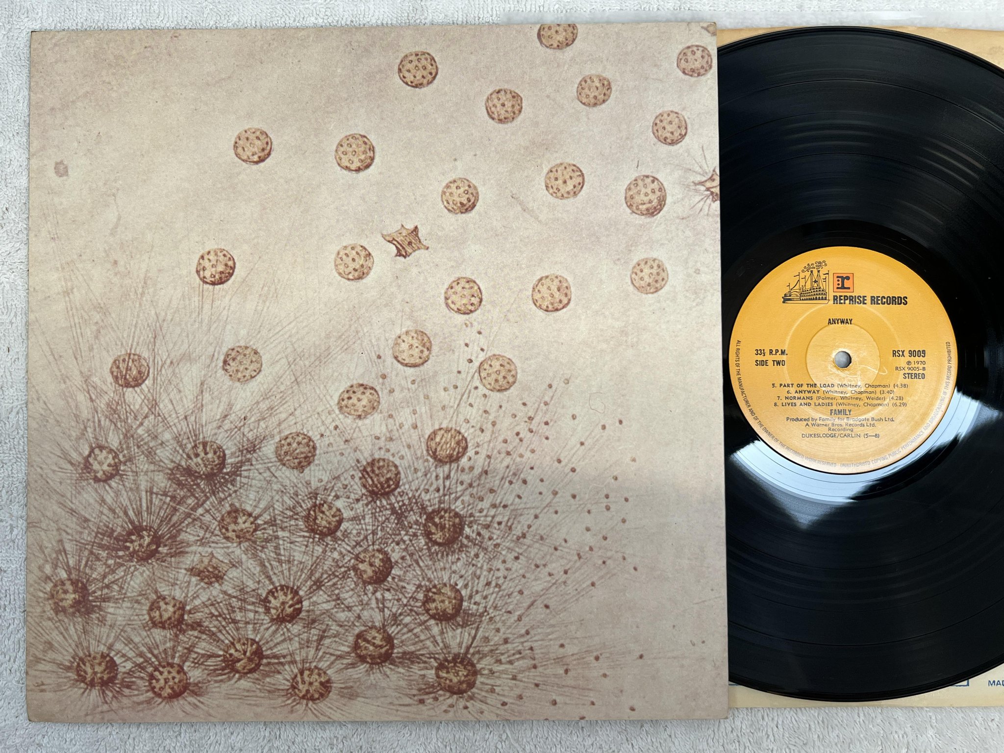 Omslagsbild för skivan FAMILY anyway LP -70 UK REPRISE RSX 9005