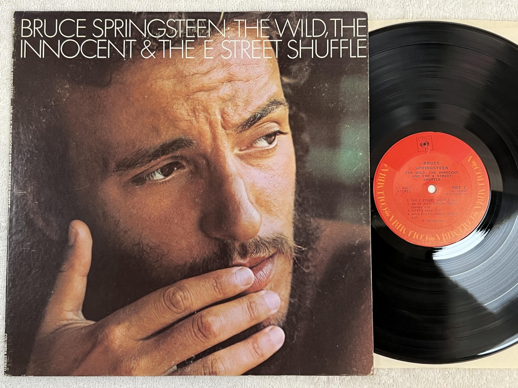 Omslagsbild för skivan BRUCE SPRINGSTEEN the wild, the innocent and the E street shuffle LP -73 US