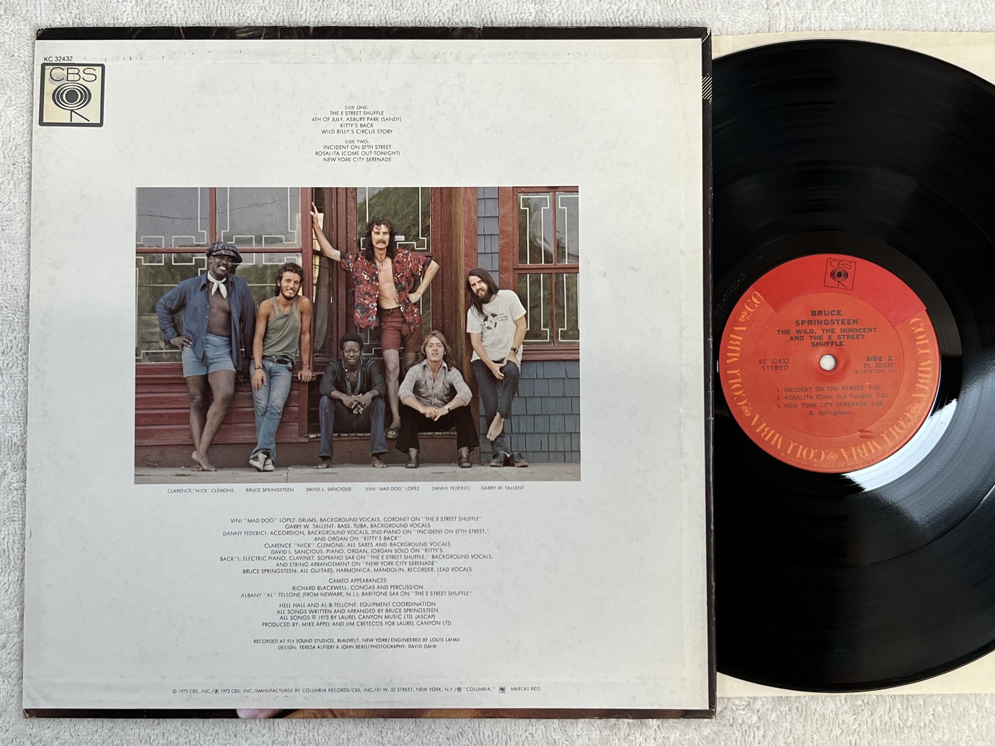 Omslagsbild för skivan BRUCE SPRINGSTEEN the wild, the innocent and the E street shuffle LP -73 US