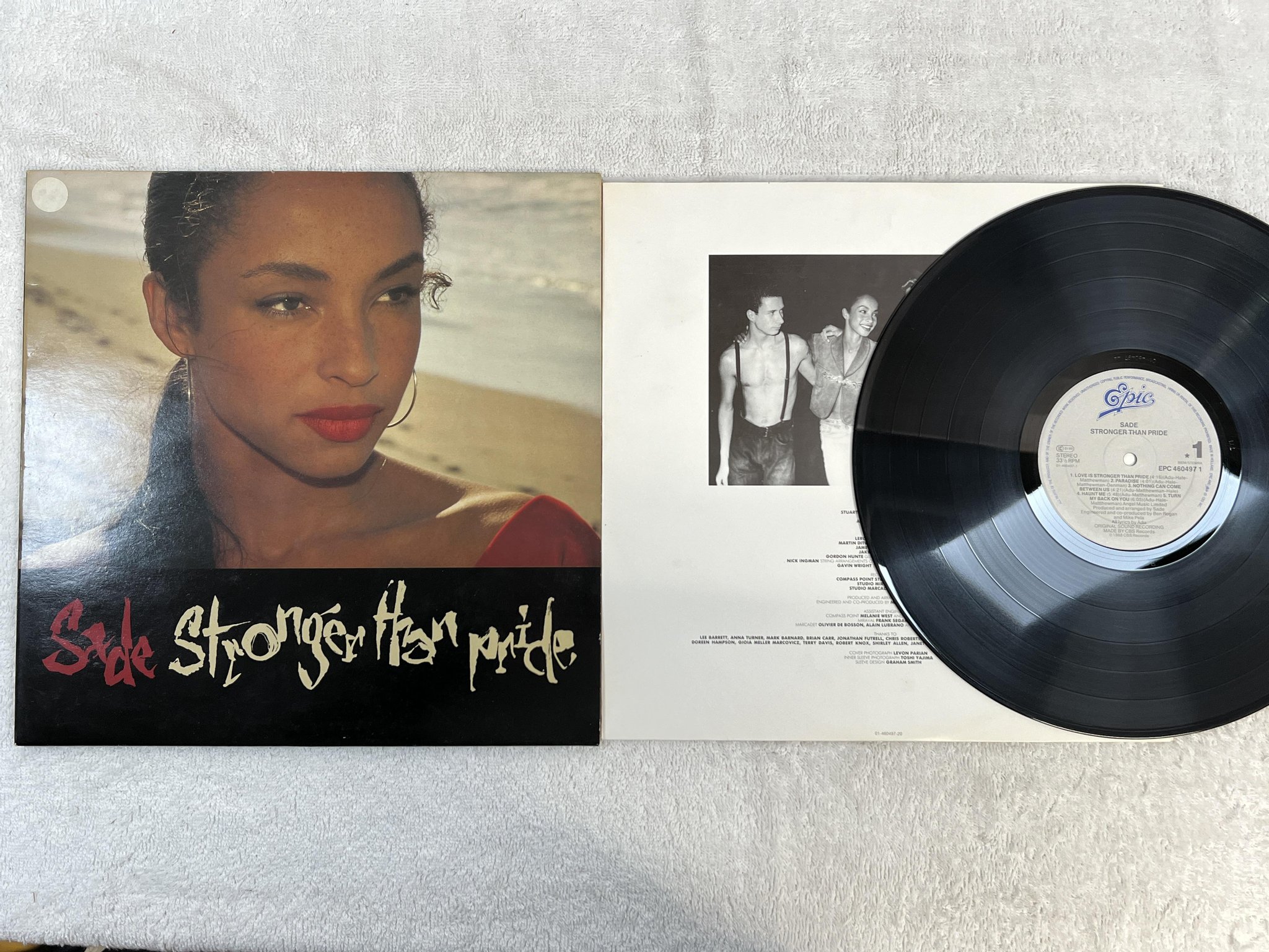 Omslagsbild för skivan SADE stronger than pride LP -88 Hol EPIC EPC 4604971