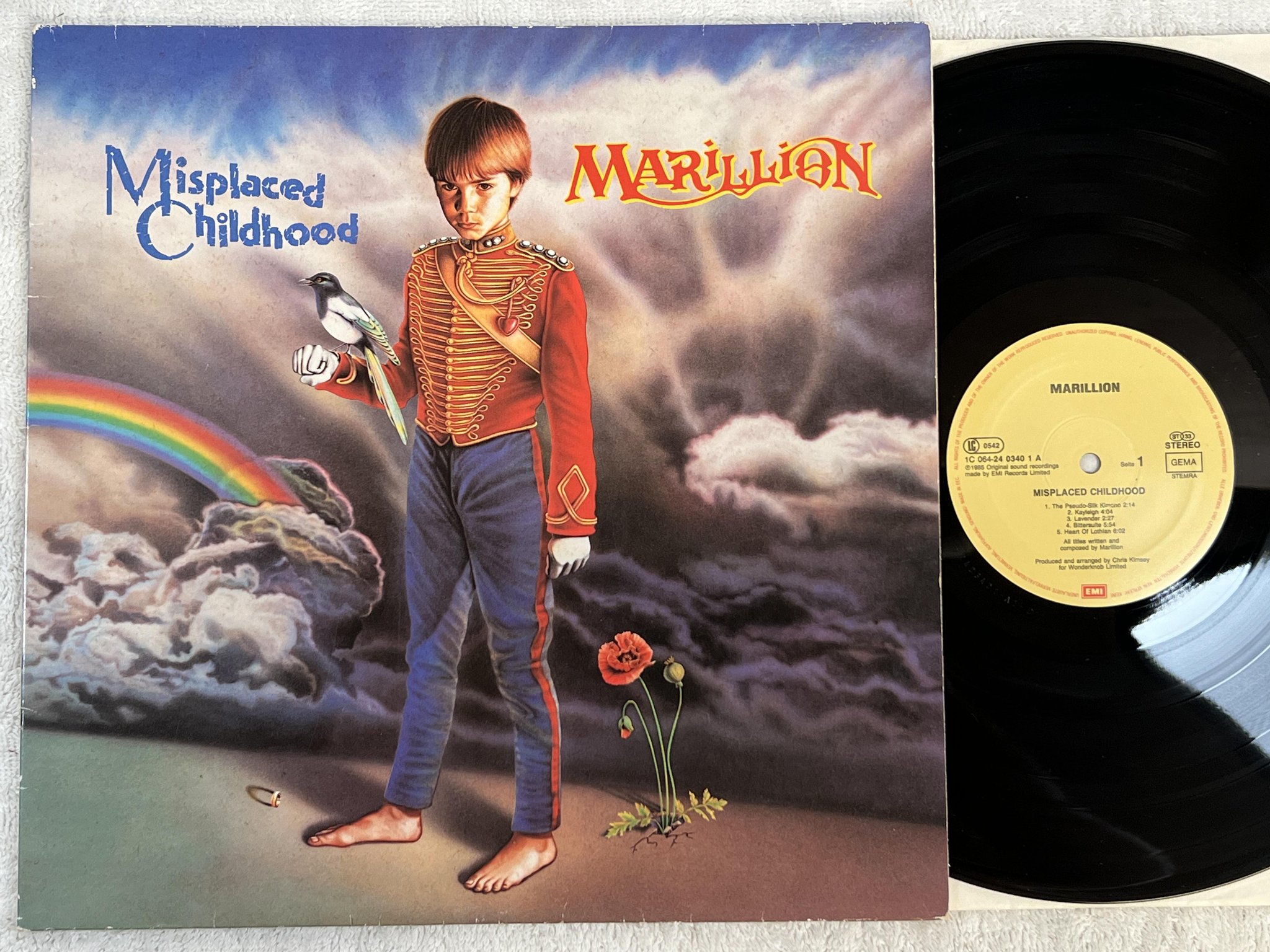 Omslagsbild för skivan MARILLION misplaced childhood LP -85 Hol EMI 1C 064-2403401