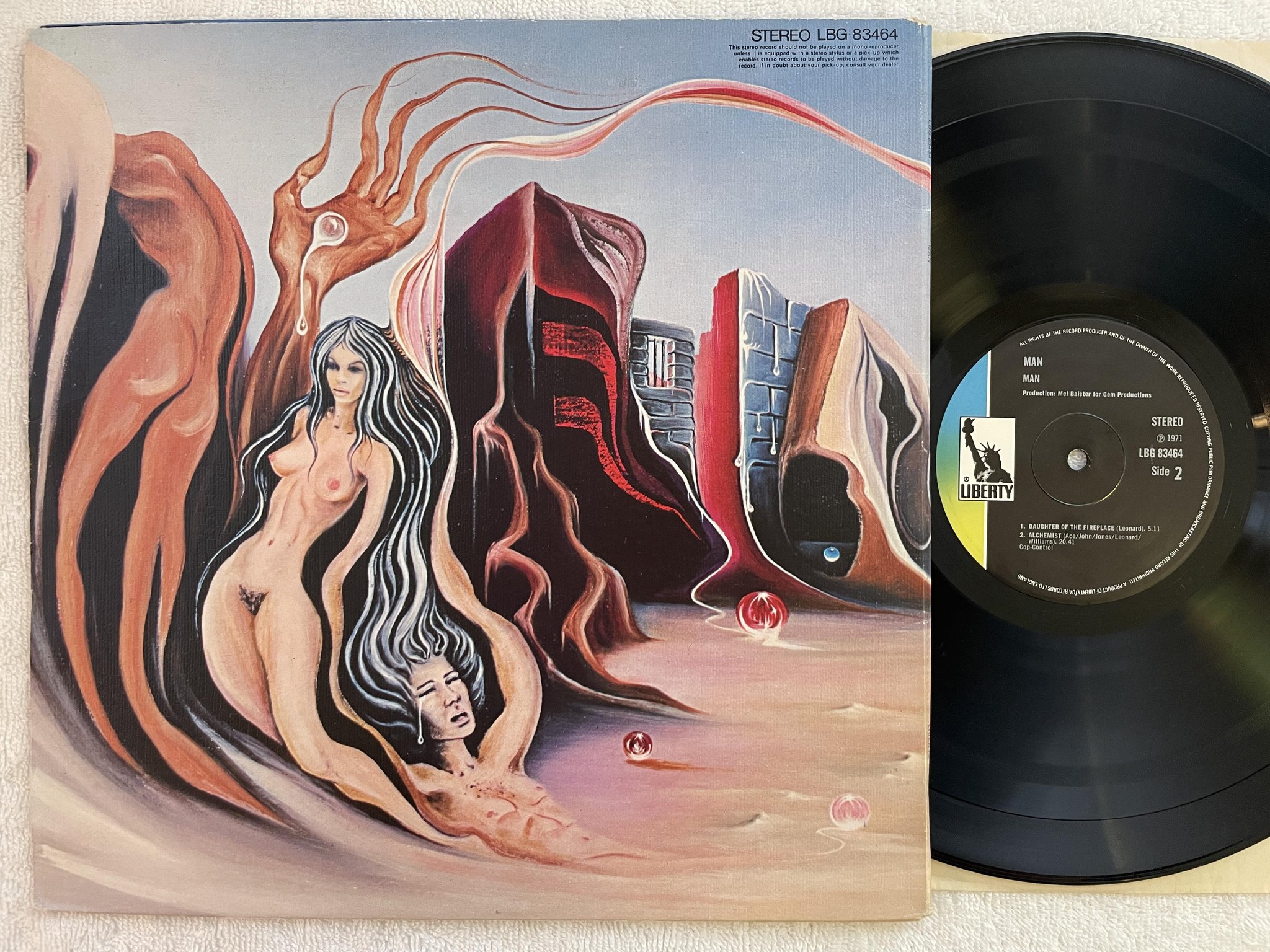 Omslagsbild för skivan MAN s/t LP -71 UK LIBERTY LBG 83464